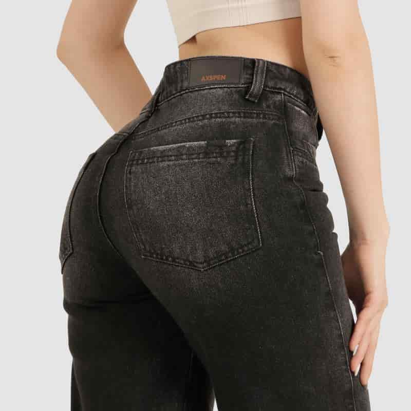 Jeans dama Mom Fit AX-2609 Gris - miniatura 3