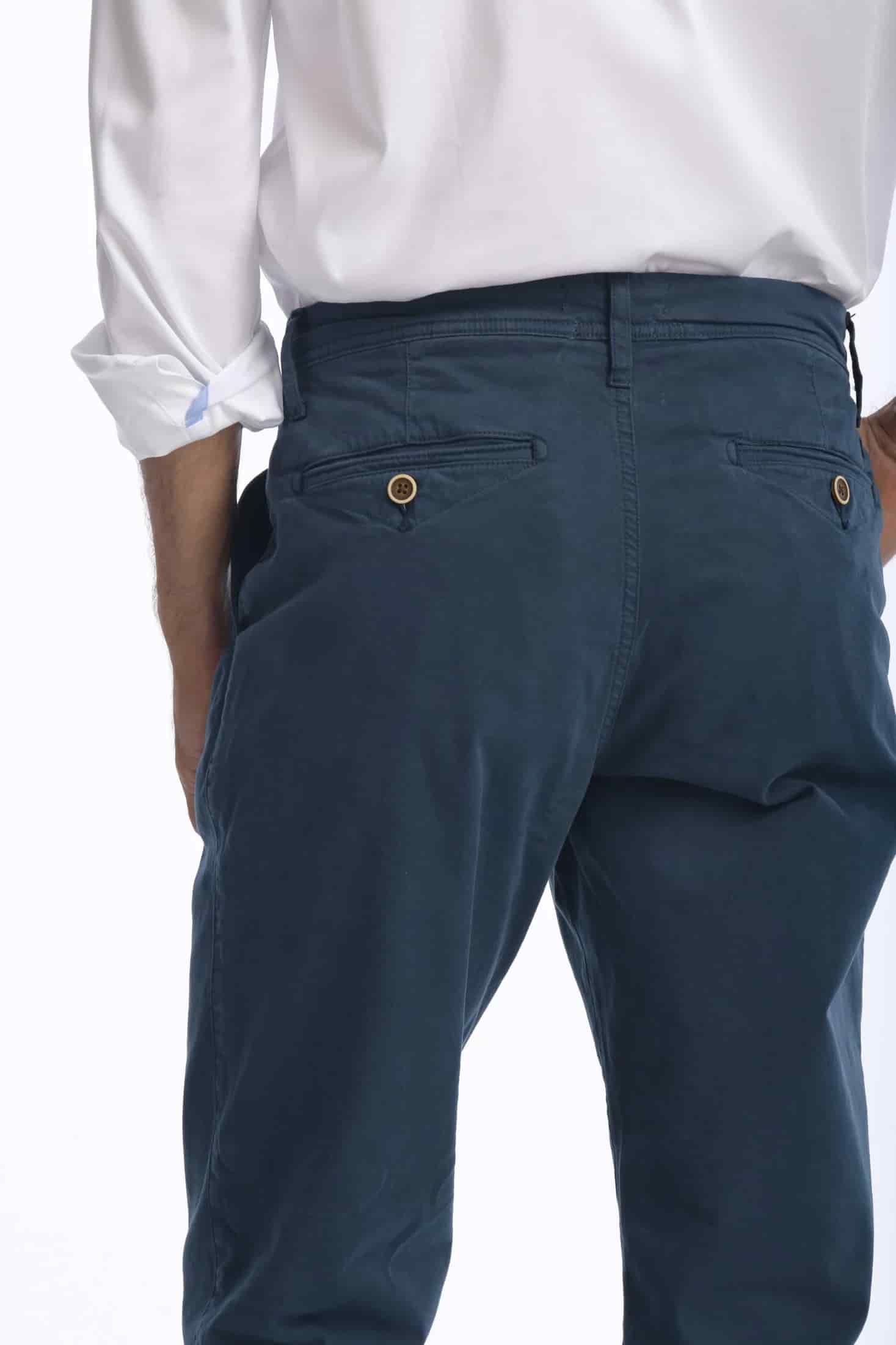 Pantalón Chino Dril Azul Marino - miniatura 5