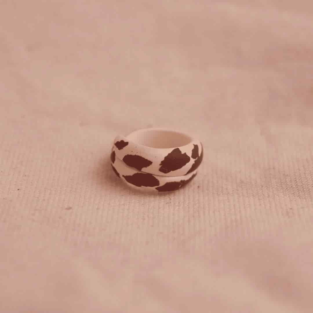 Anillo Bold Cow Print - miniatura 4