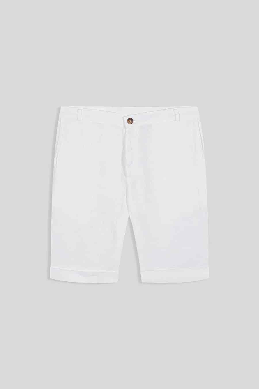 Men's linen bermuda white - miniatura 6