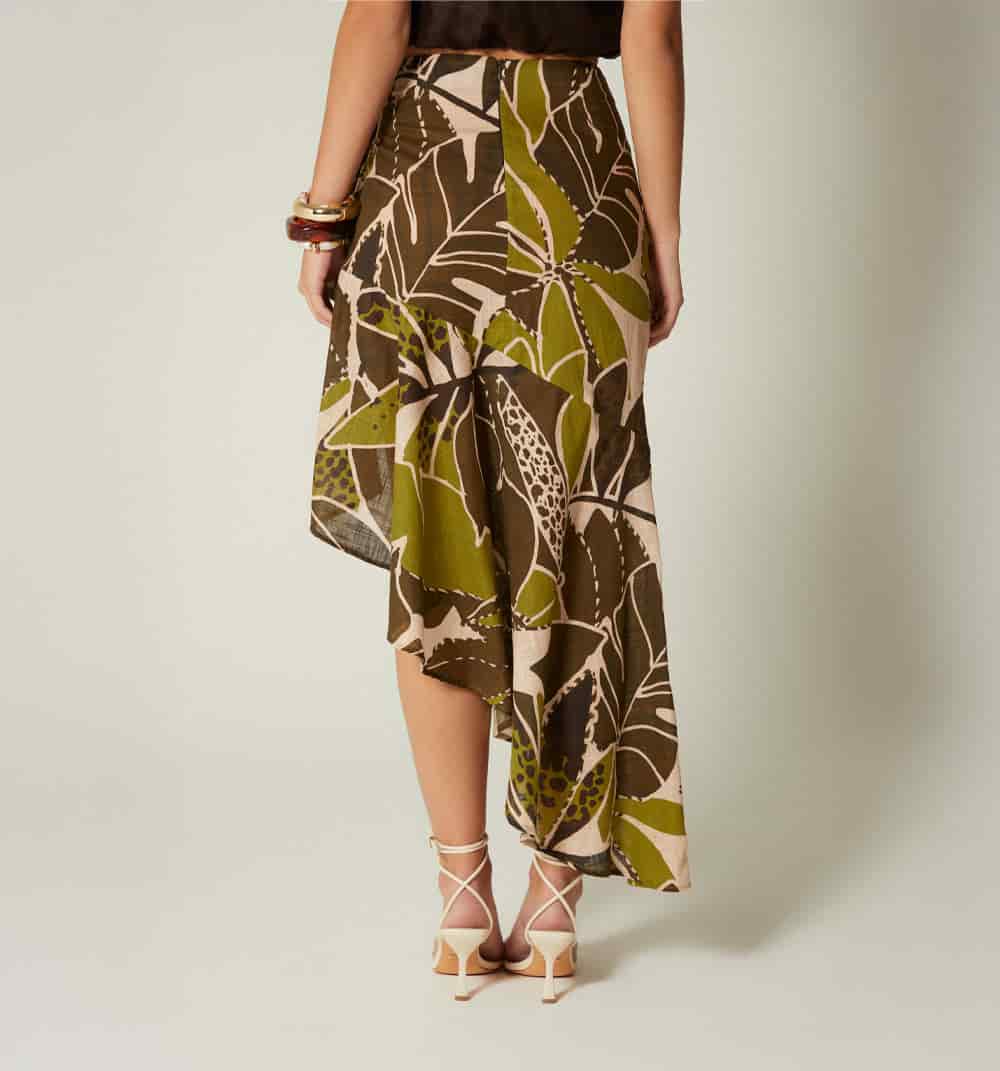 Falda wrap con bolero y amarre - miniatura 4