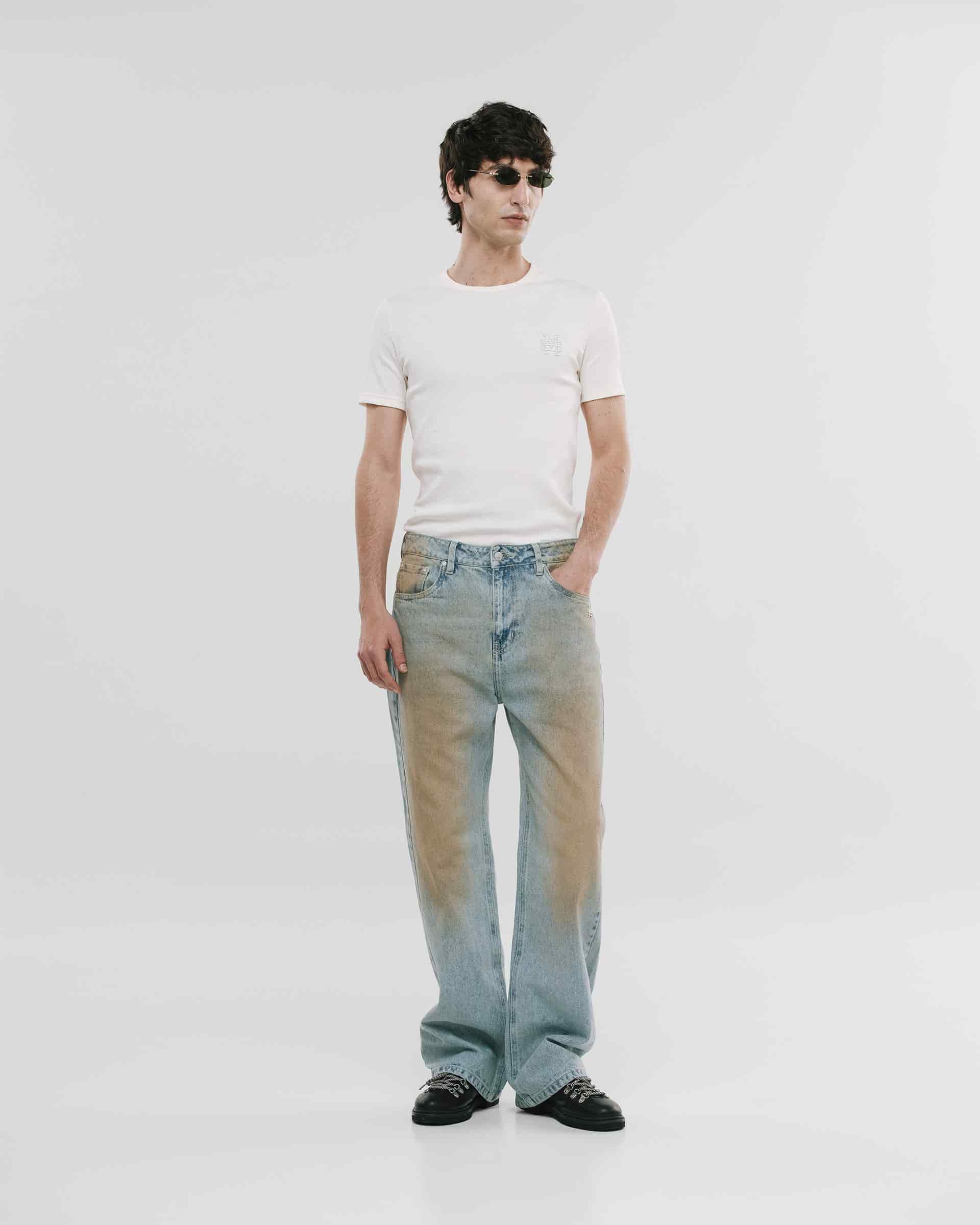 Straight Fit Rally Jeans - Dirty Blue - miniatura 2