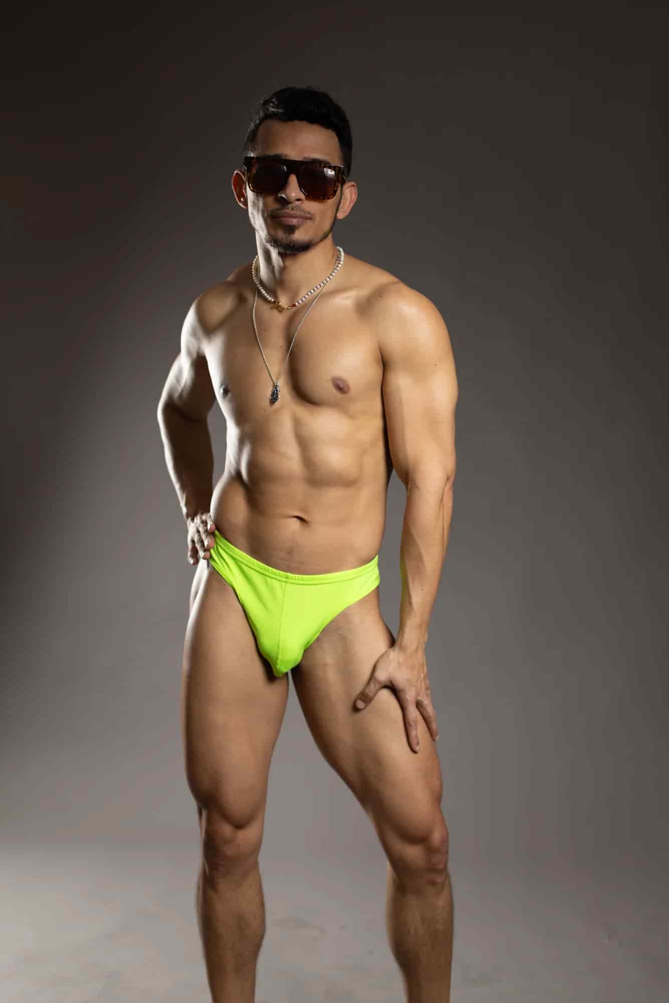 Thong Green Neon - Unlined - miniatura 3