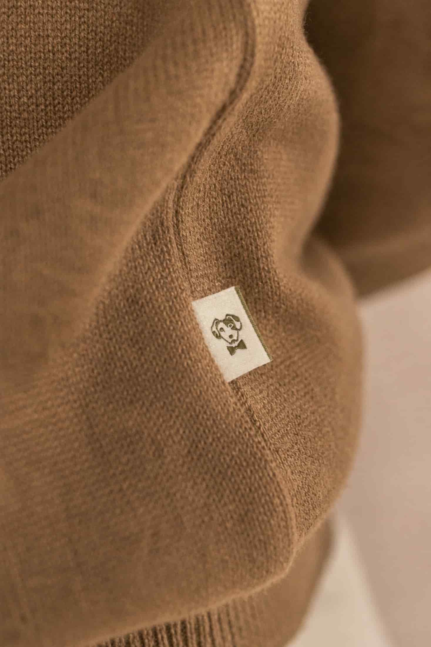Sueter Algodon Peinado Cuello Redondo Cafe - miniatura 3