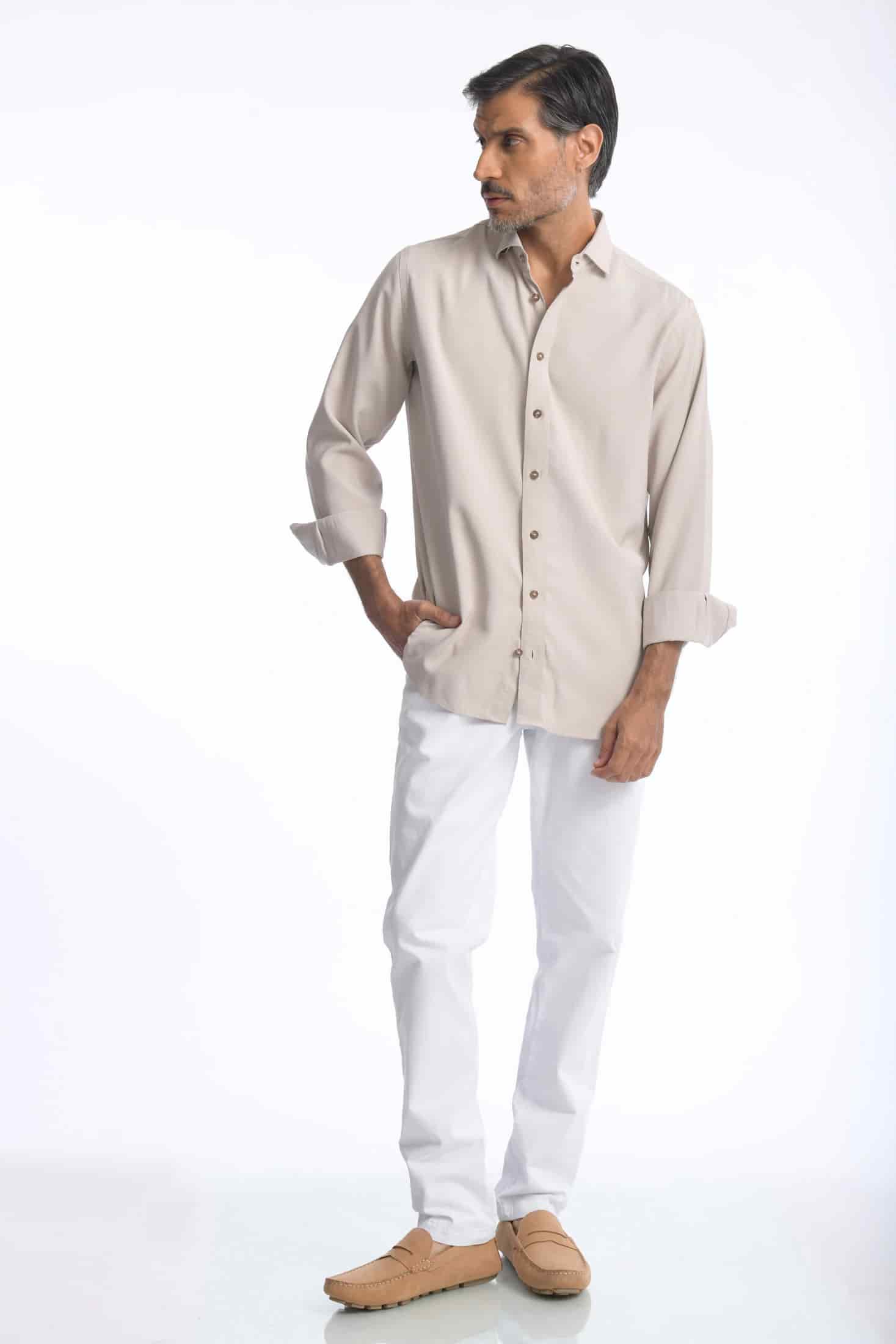 Camisa Cefiro Oliva - miniatura 3