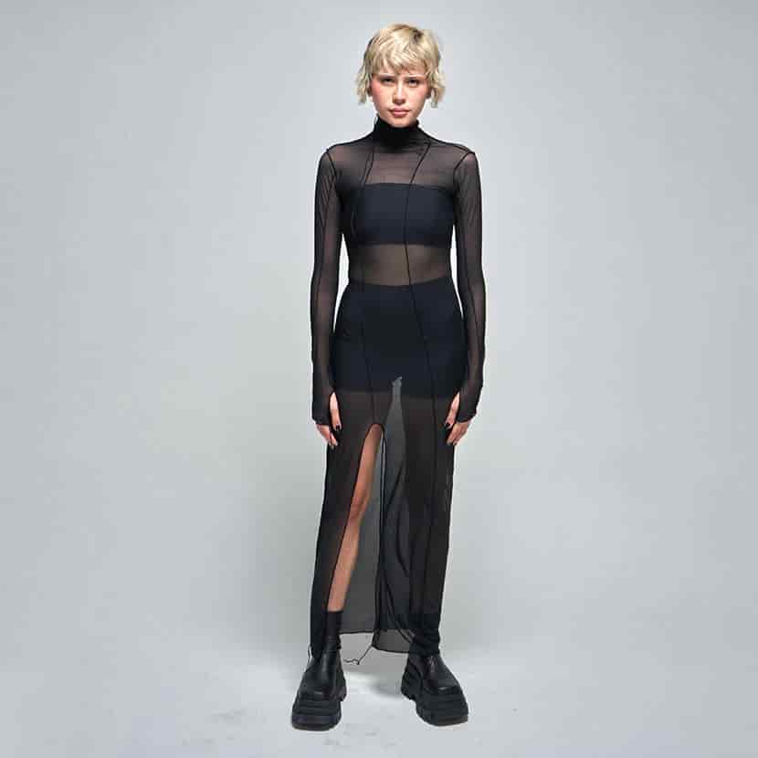 MARGOT MESH DRESS - miniatura 1