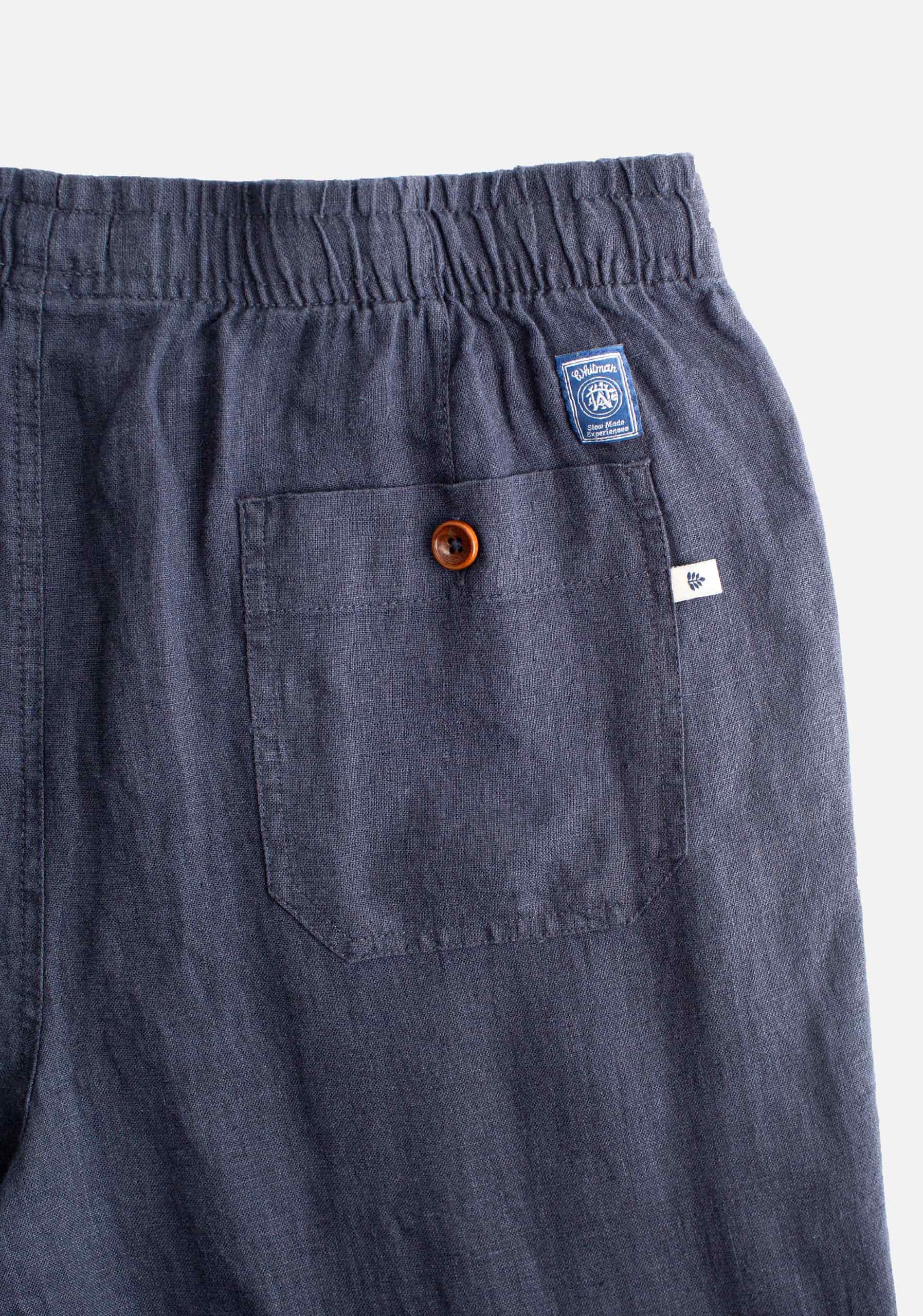 Pantalon H Hopkins Jogger Lino Azul Osc. - miniatura 4