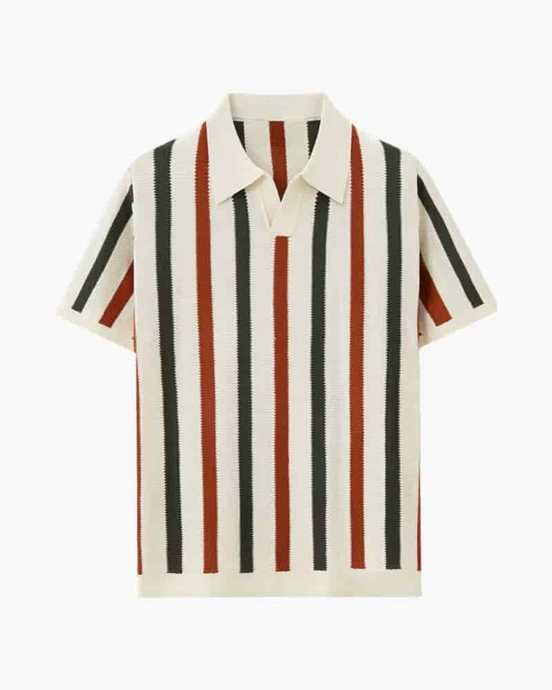 Resort Knit Stripe Polo - miniatura 1