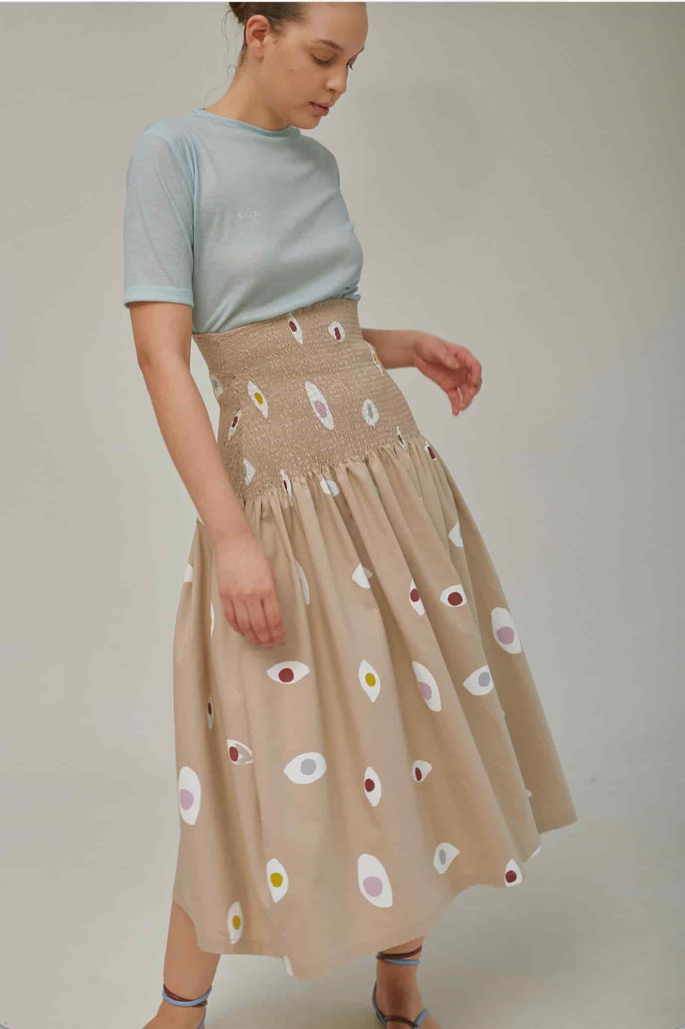 Falda Shirred Ojitos - miniatura 5