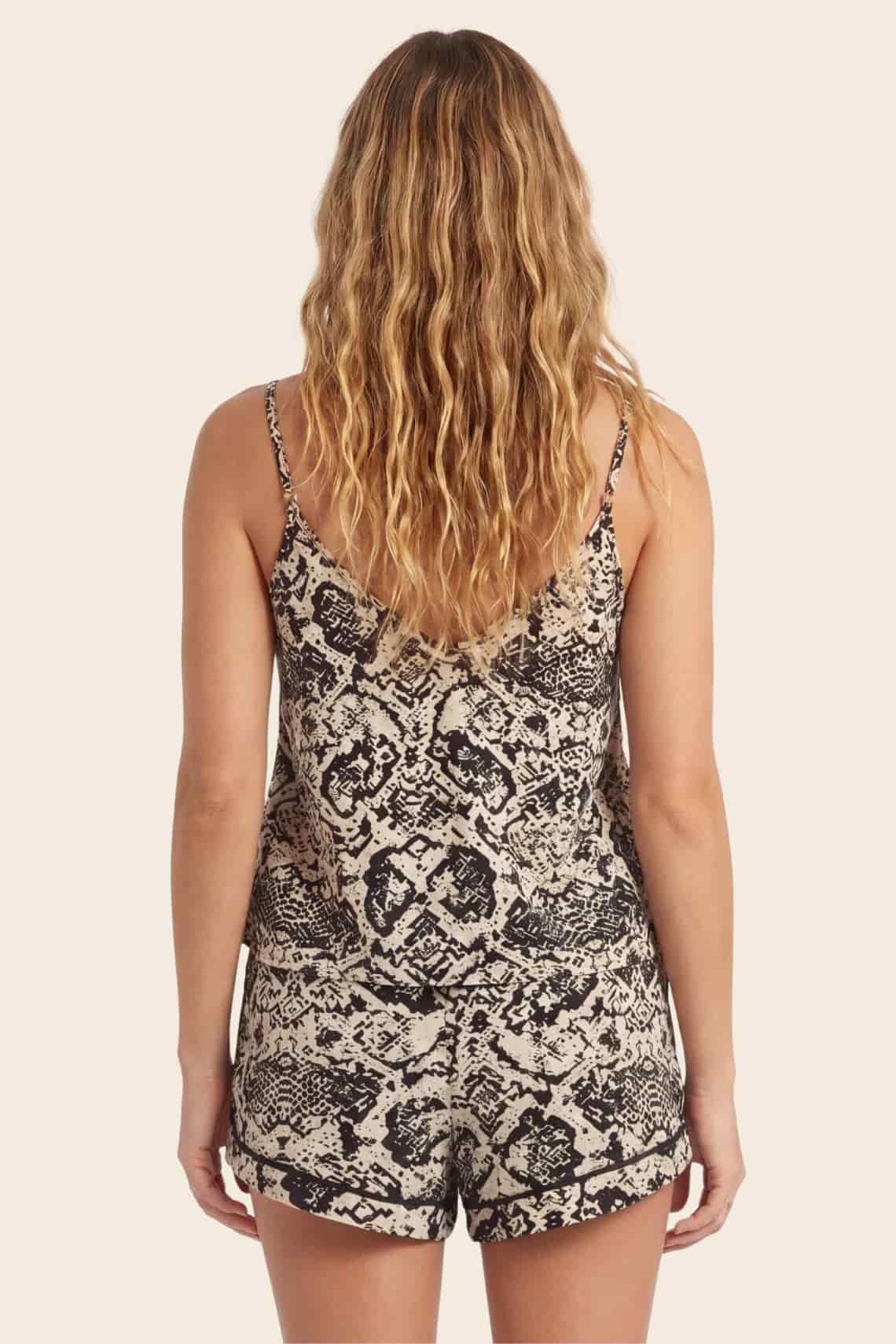 Ivory Snake Pijama Top - miniatura 3