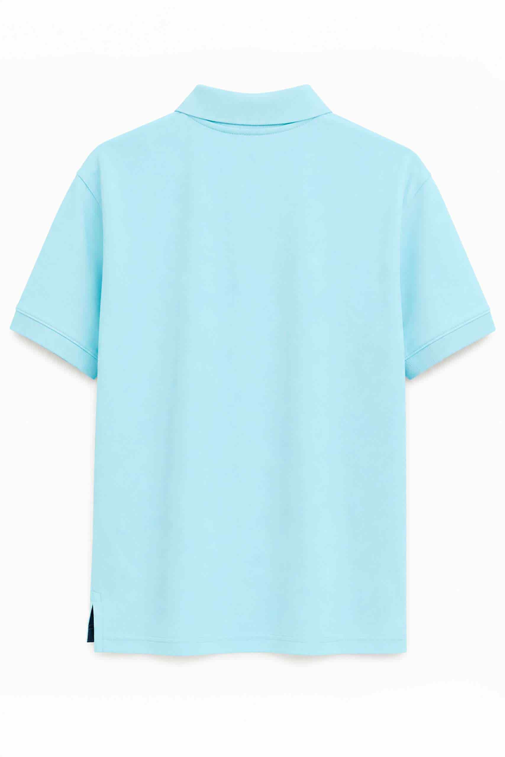 Camiseta Polo Azul Medio - miniatura 5