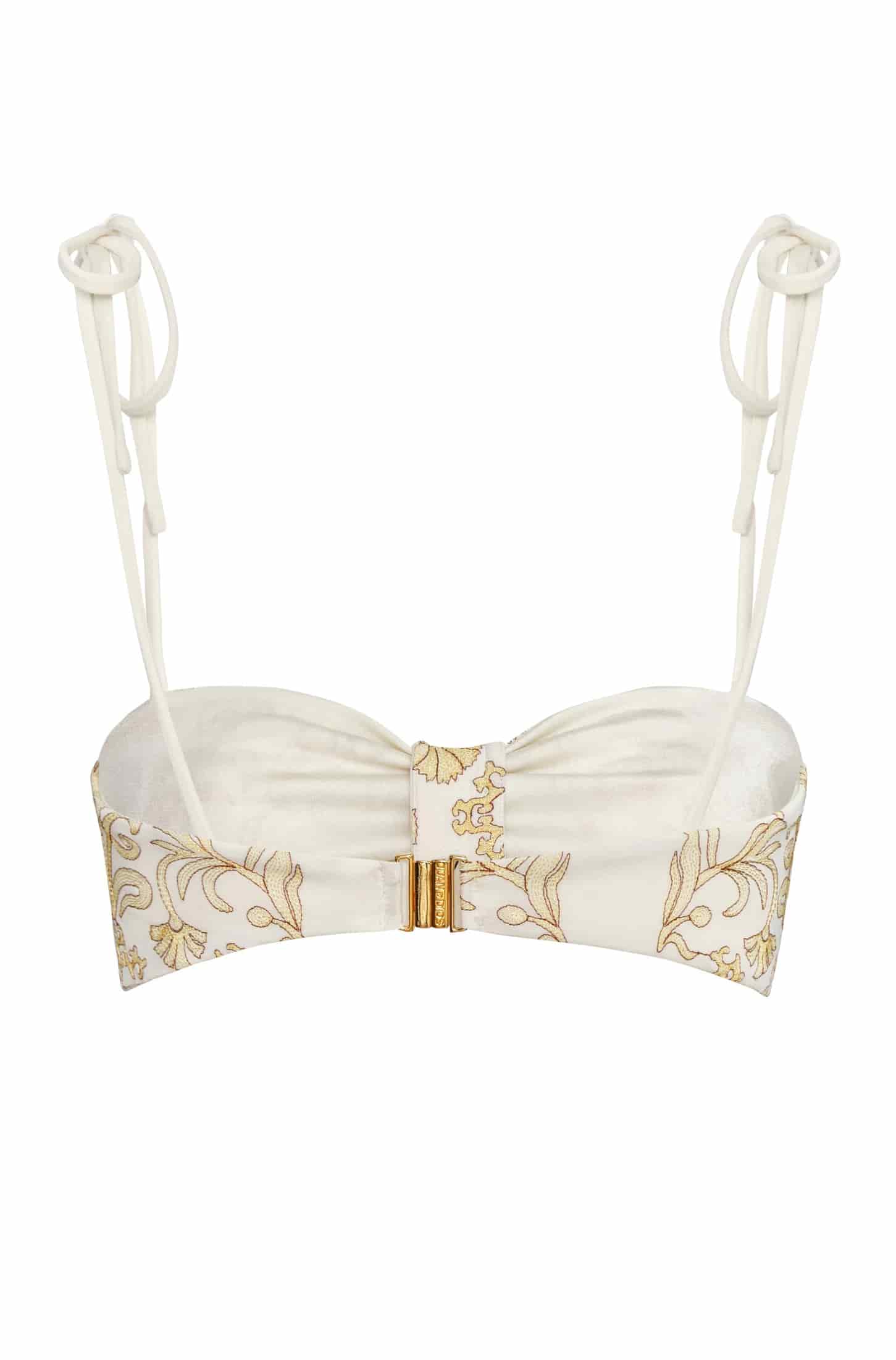 San Miguel Embroidered Top / Yellow Flowers - Ivory - miniatura 3