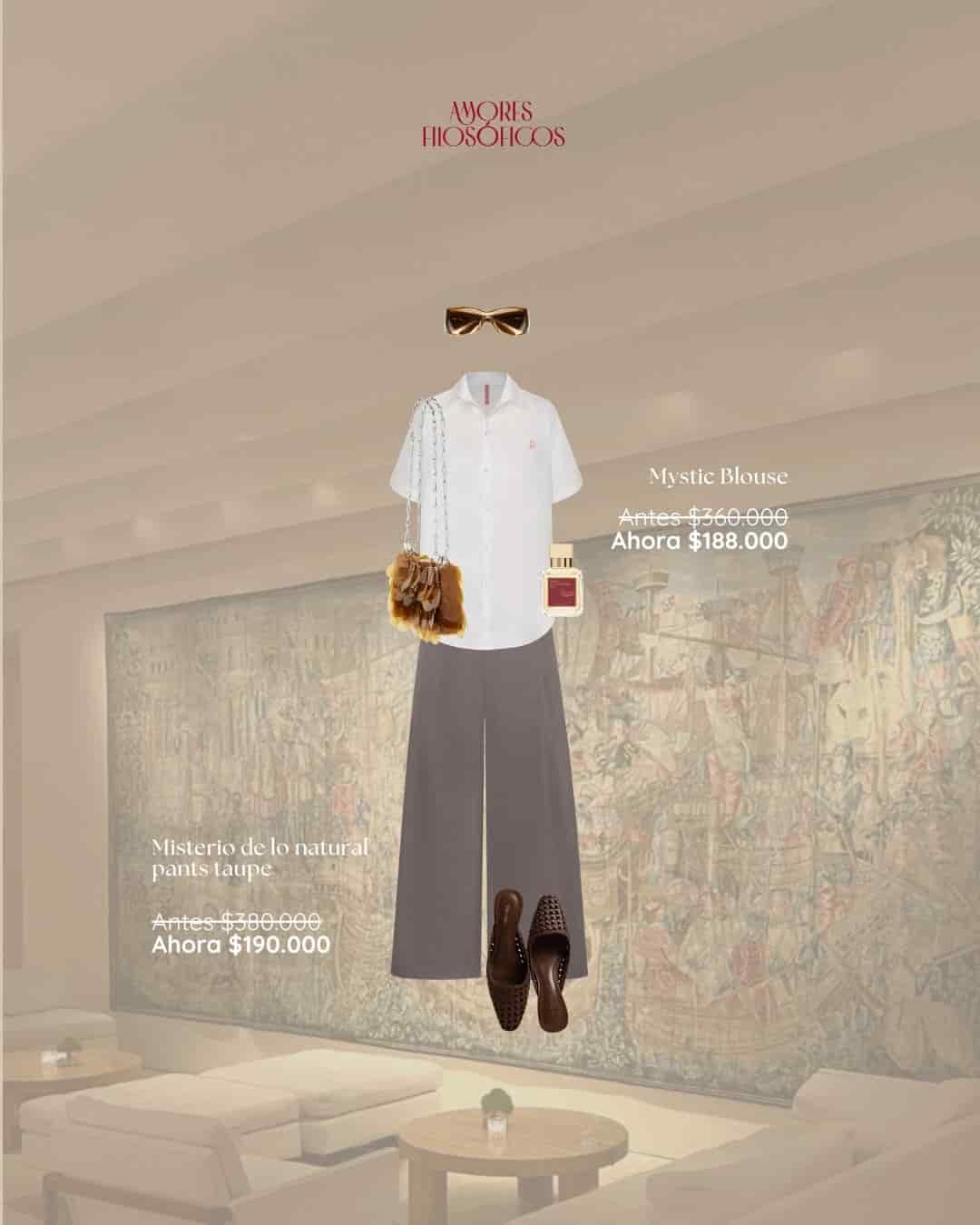 AIRE DE MISTERIO TAUPE PANTS - miniatura 5