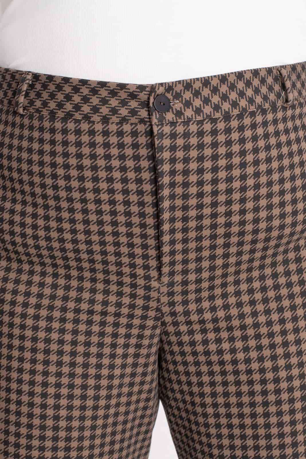 Pantalón Cuadros Café - miniatura 3