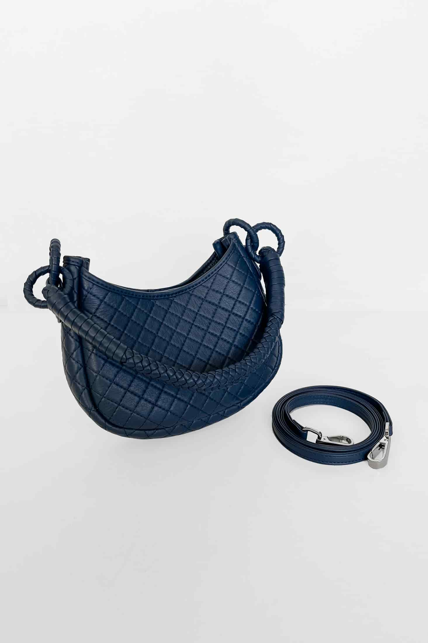 Saddle Mini, Shoulder Bag - Navy Blue - miniatura 4