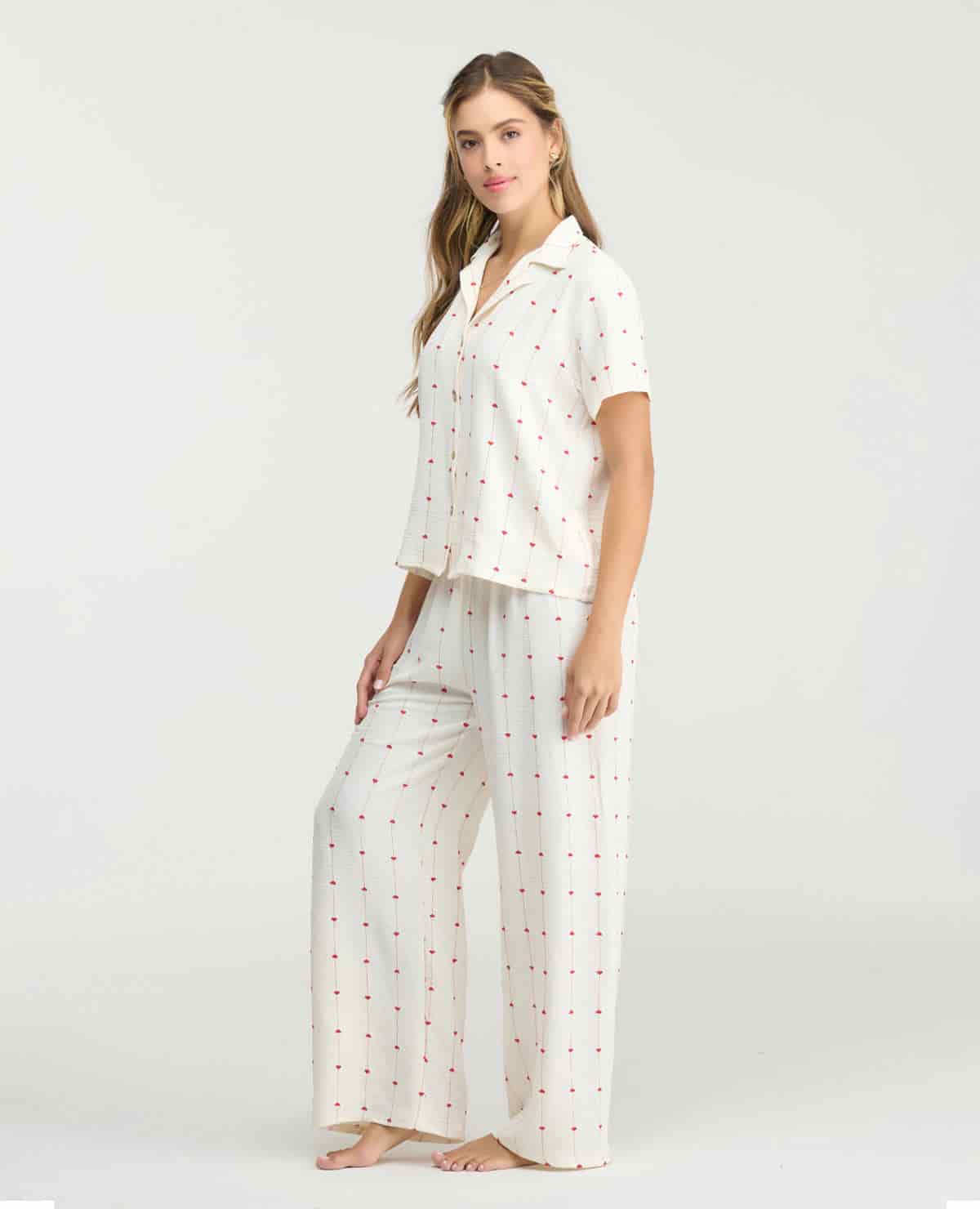 Pijama de Pantalón | Pretina Elástica | Botones frontales - miniatura 2