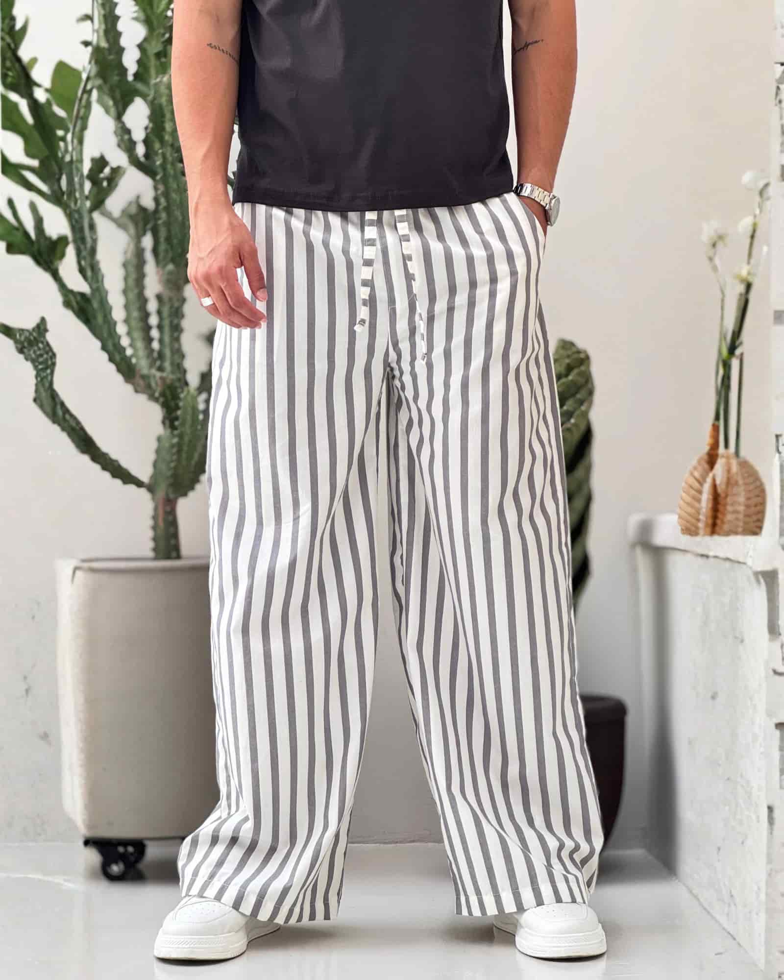 Pant bari grey lines - miniatura 1