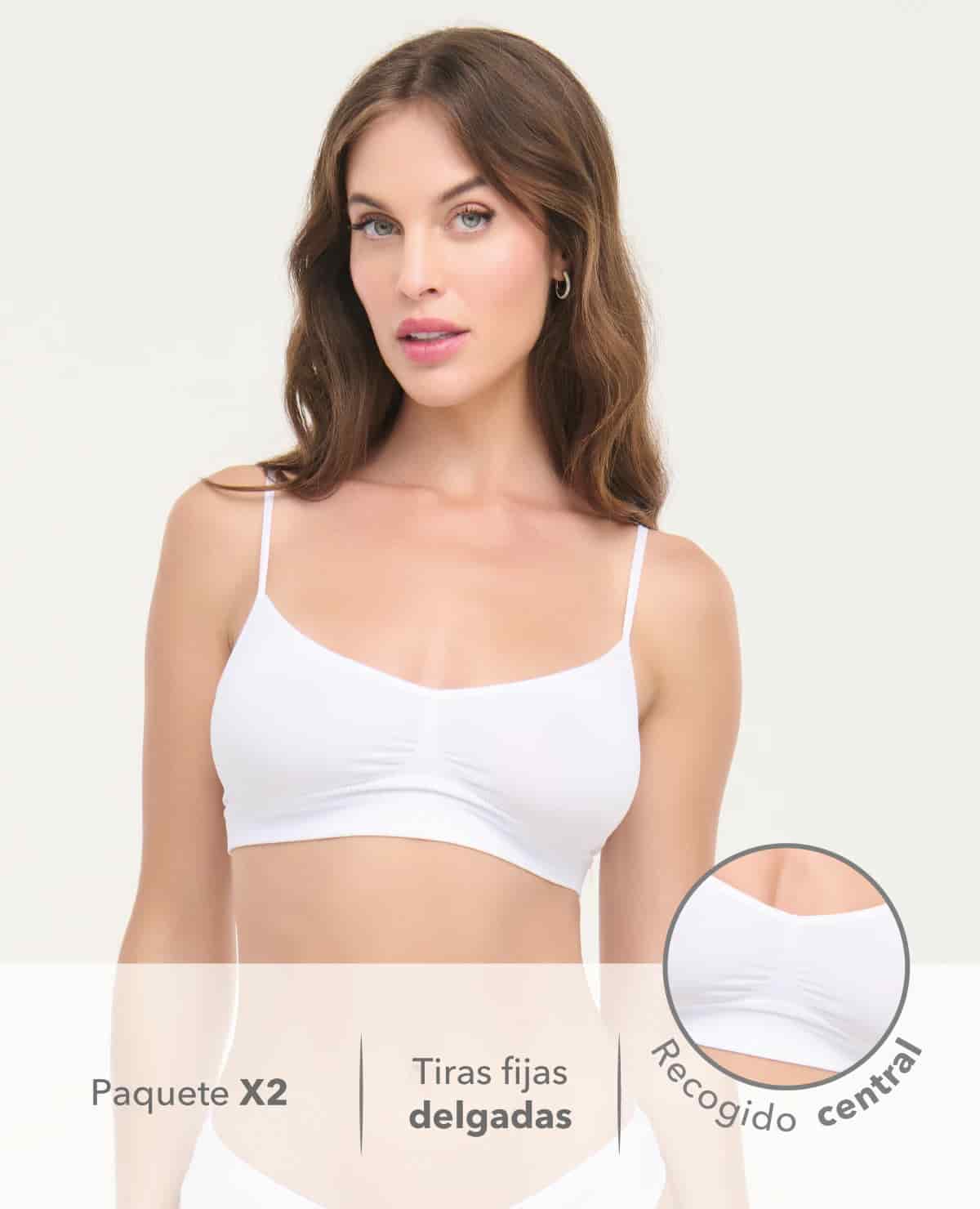 Top Seamless | Paquete X2 | Escote en V - miniatura 5