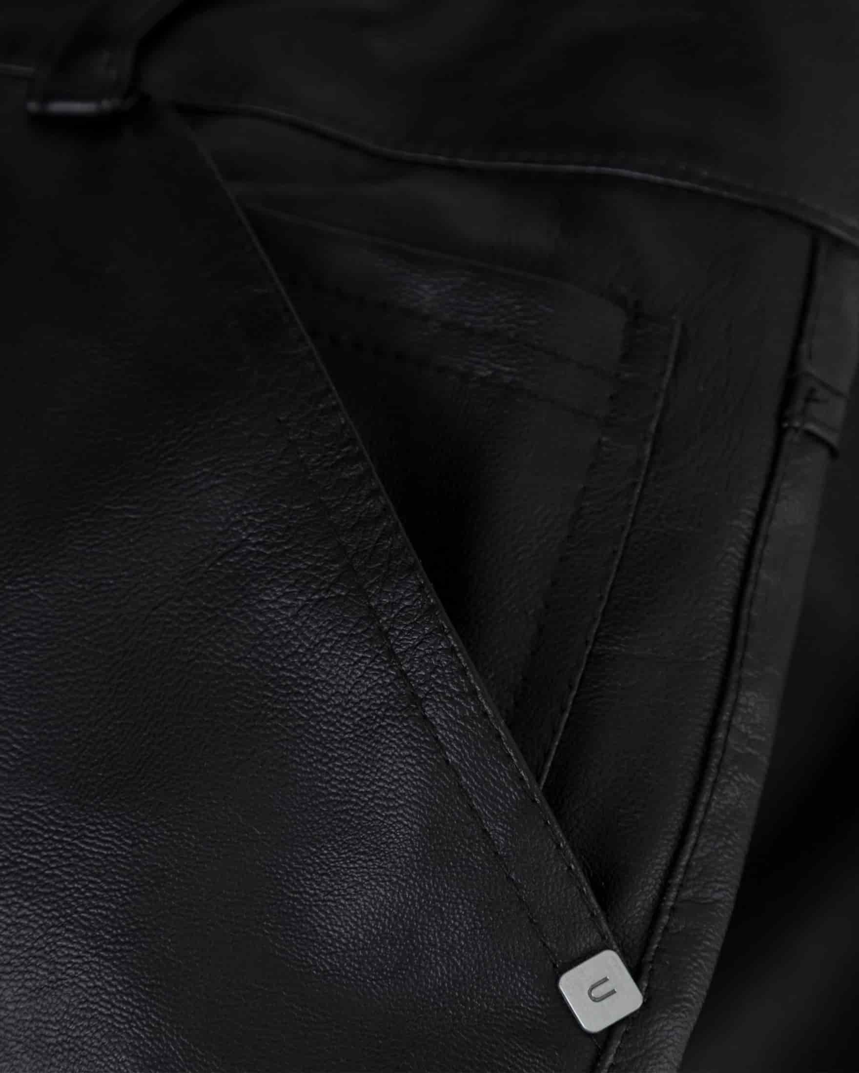 Capsule Basic Pleather Shorts Black - miniatura 6