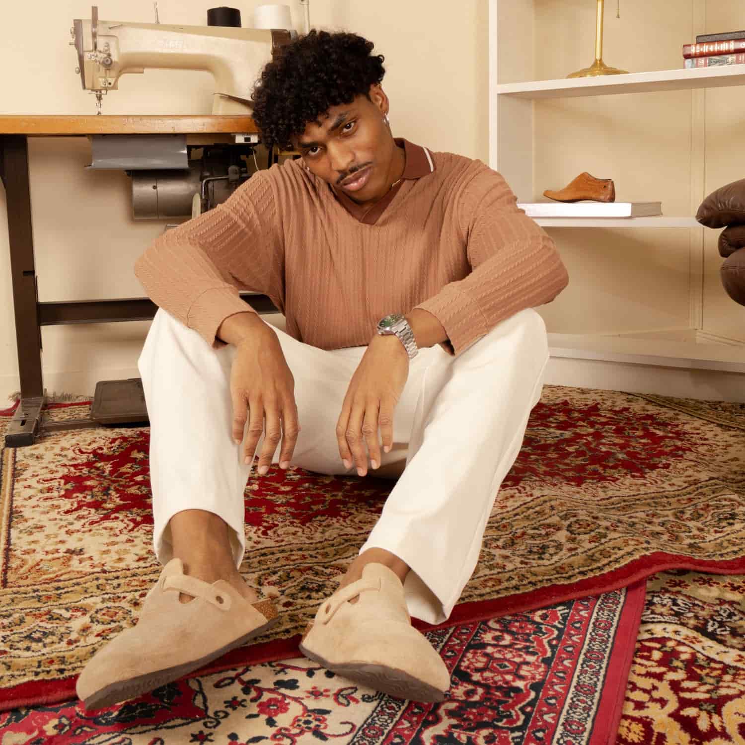Polo Knit Sweater Mocca - miniatura 5