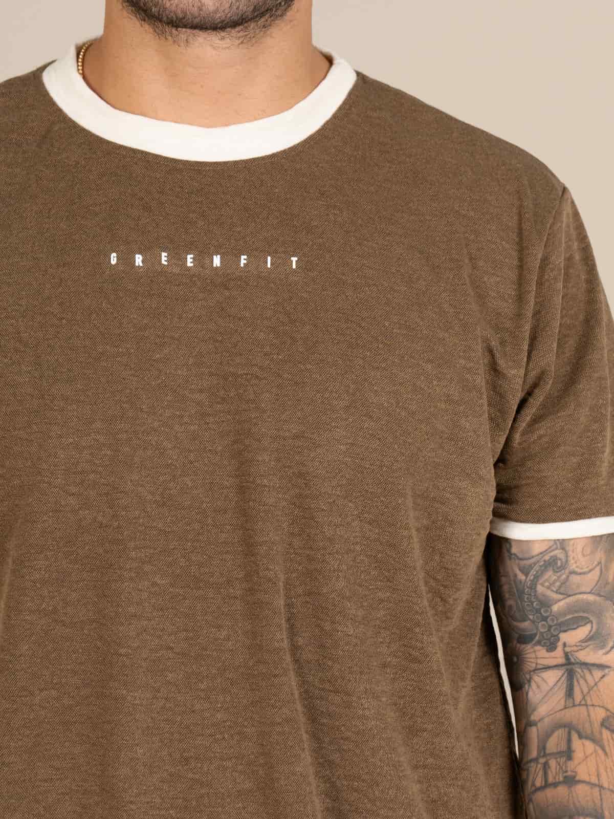 Camiseta hombre slim iza cafe - miniatura 4