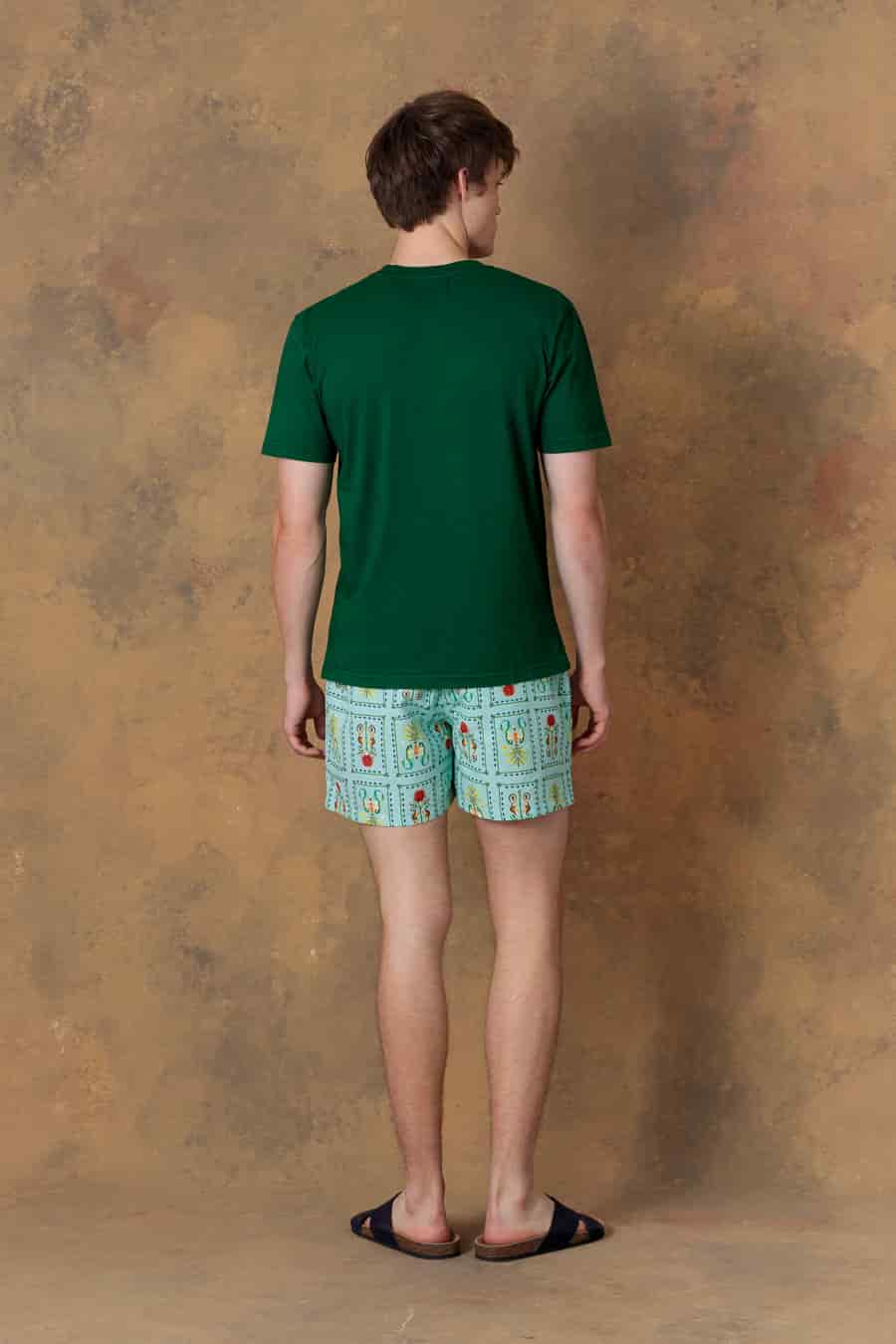 Men's cotton t-shirt amanzi green - miniatura 2