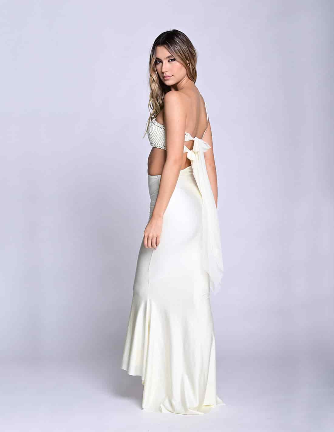 Vestido Kesha Marfil - miniatura 2