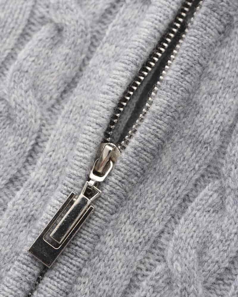 100% Cashmere Woven Half Zip - miniatura 14