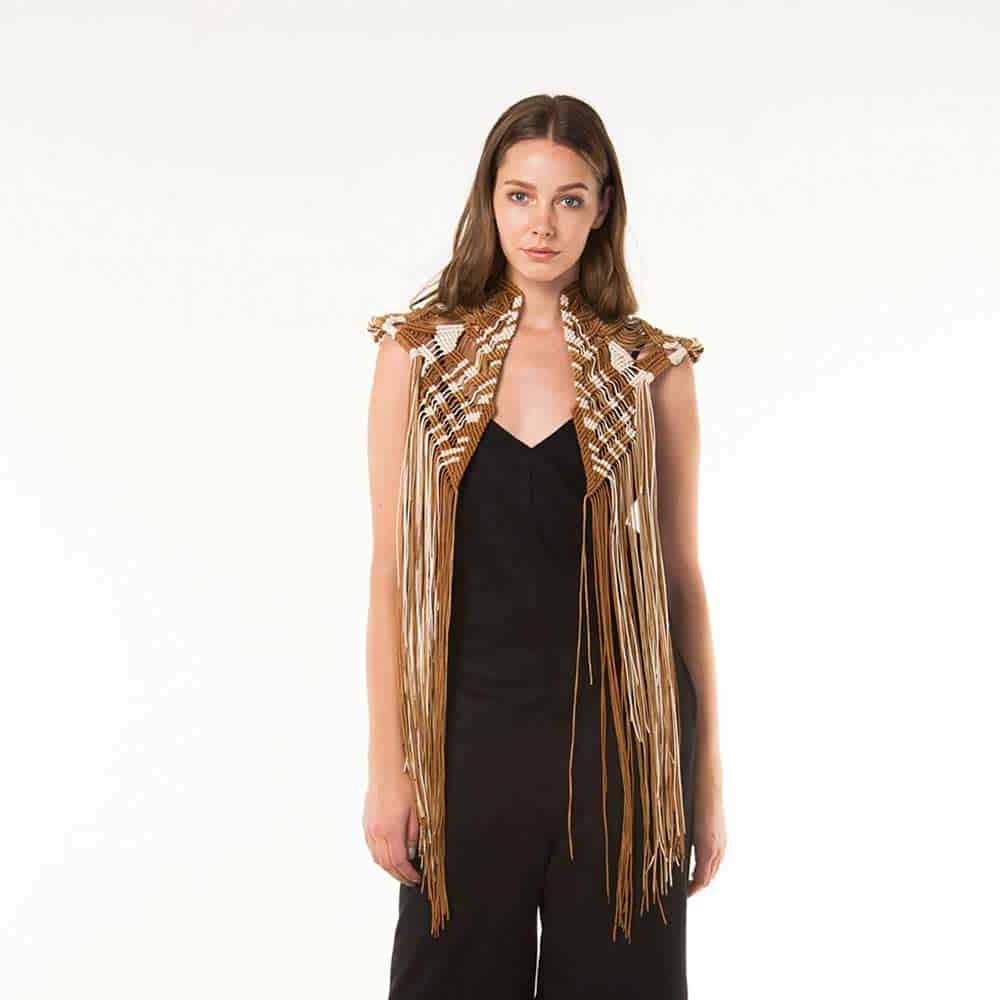 Chaleco Hosu  Ocre / Beige - miniatura 1