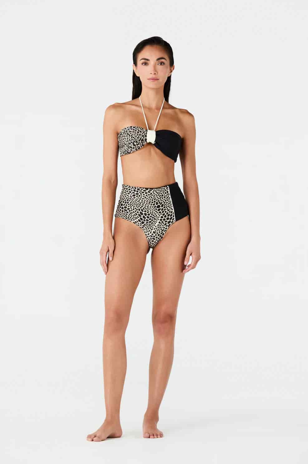Frida Bottom / Ivory & Black Animal Print - miniatura 4