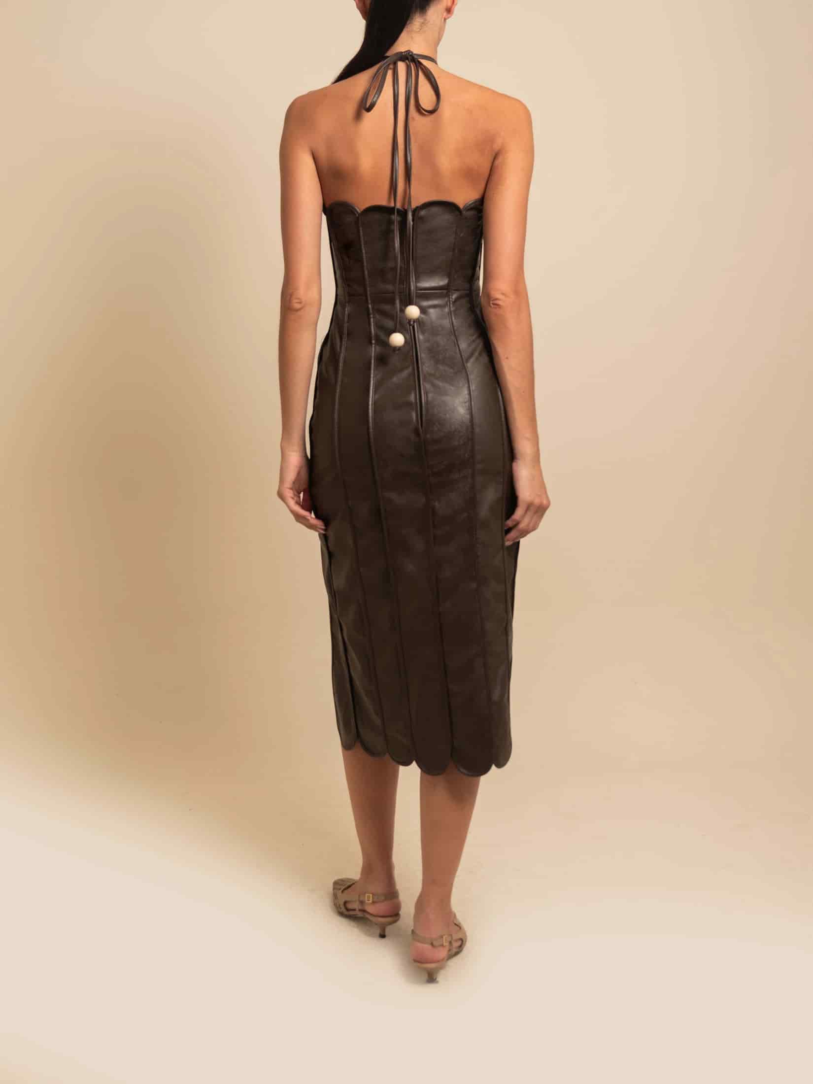 LEONOR DRESS ESPRESSO - miniatura 4