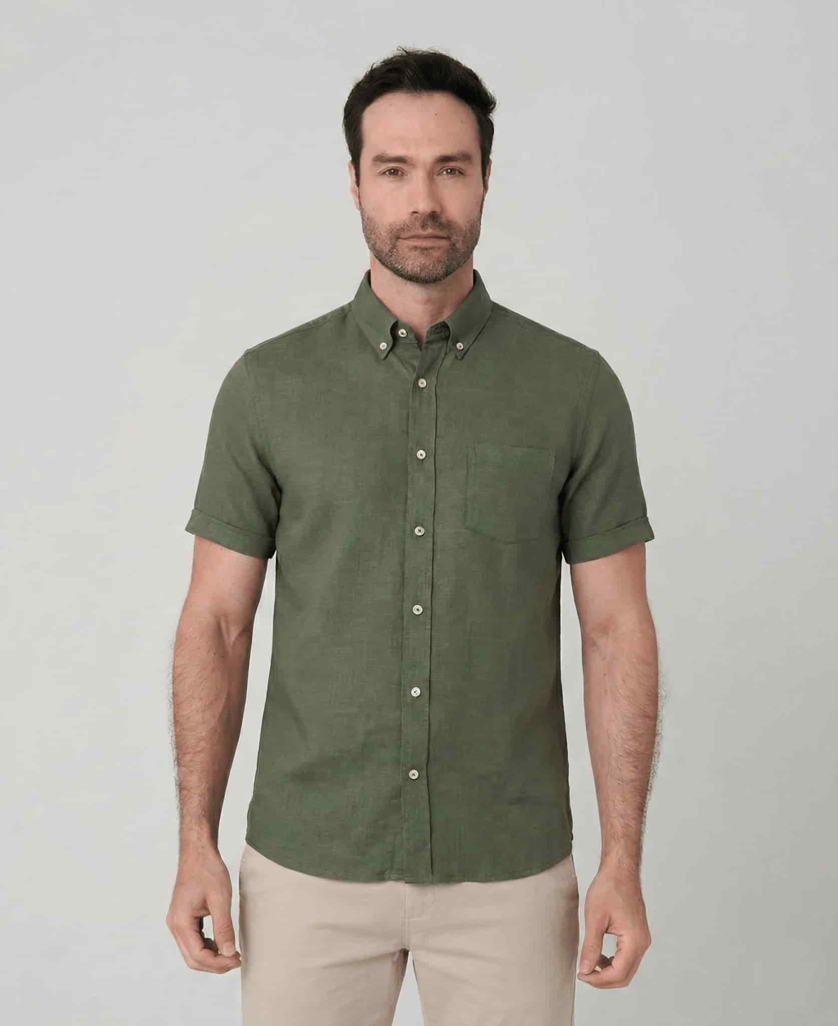 Camisa con bolsillo manga corta para hombre Jon Sonen 027225037 - miniatura 4
