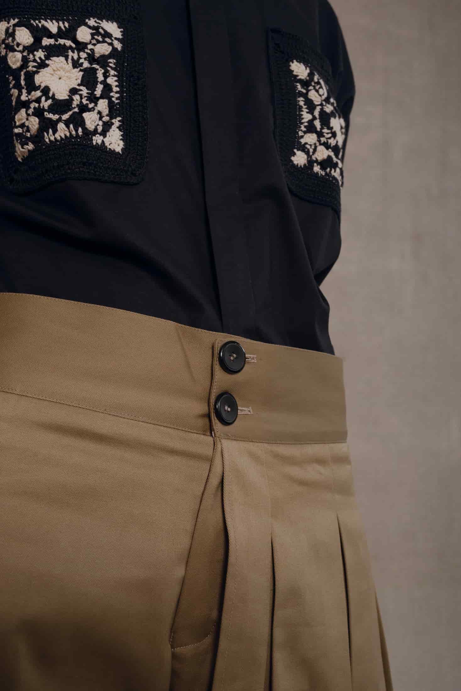 Beige Skirt Pant Man - miniatura 5