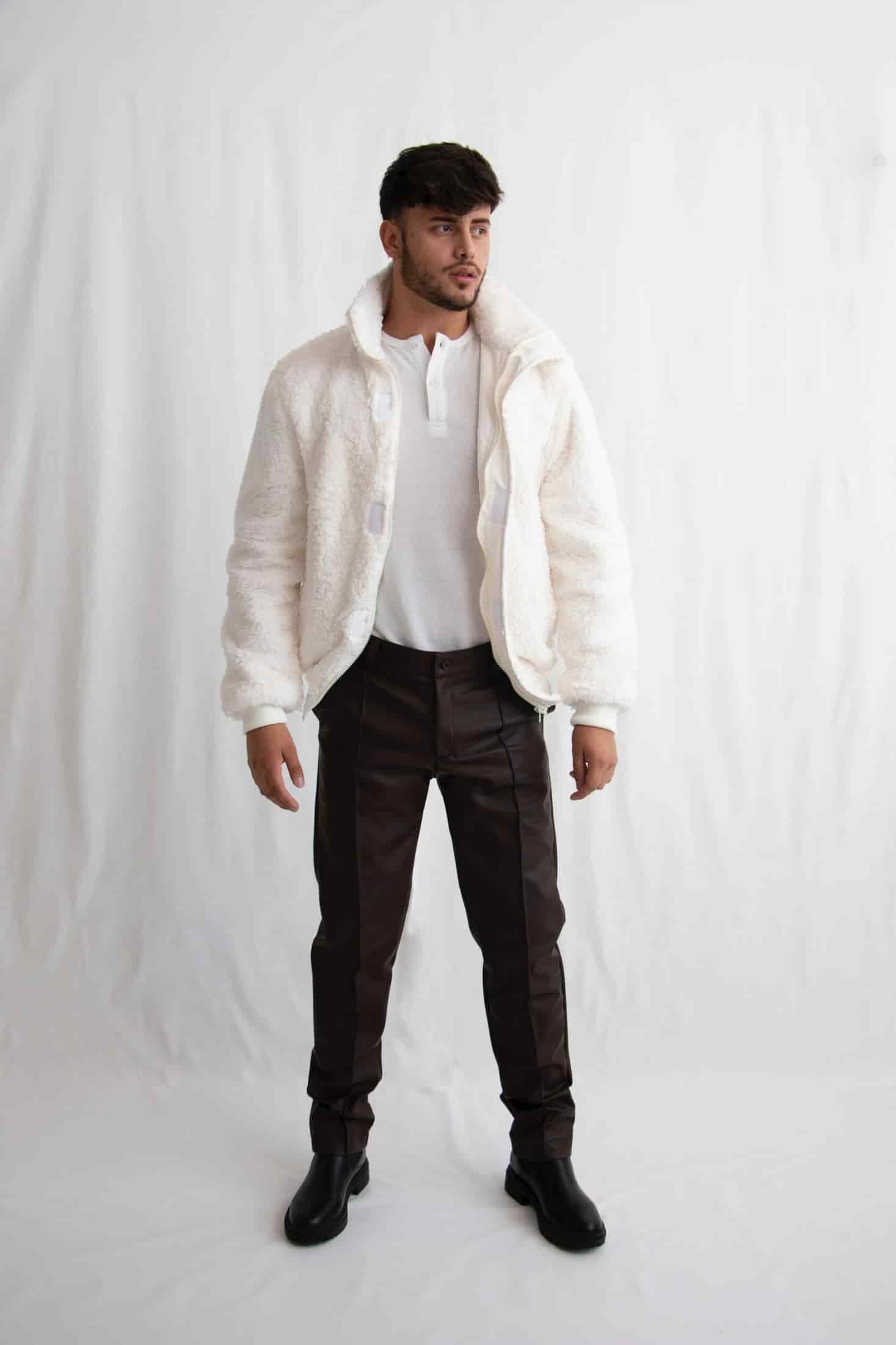 Chaqueta oveja marfil - miniatura 1
