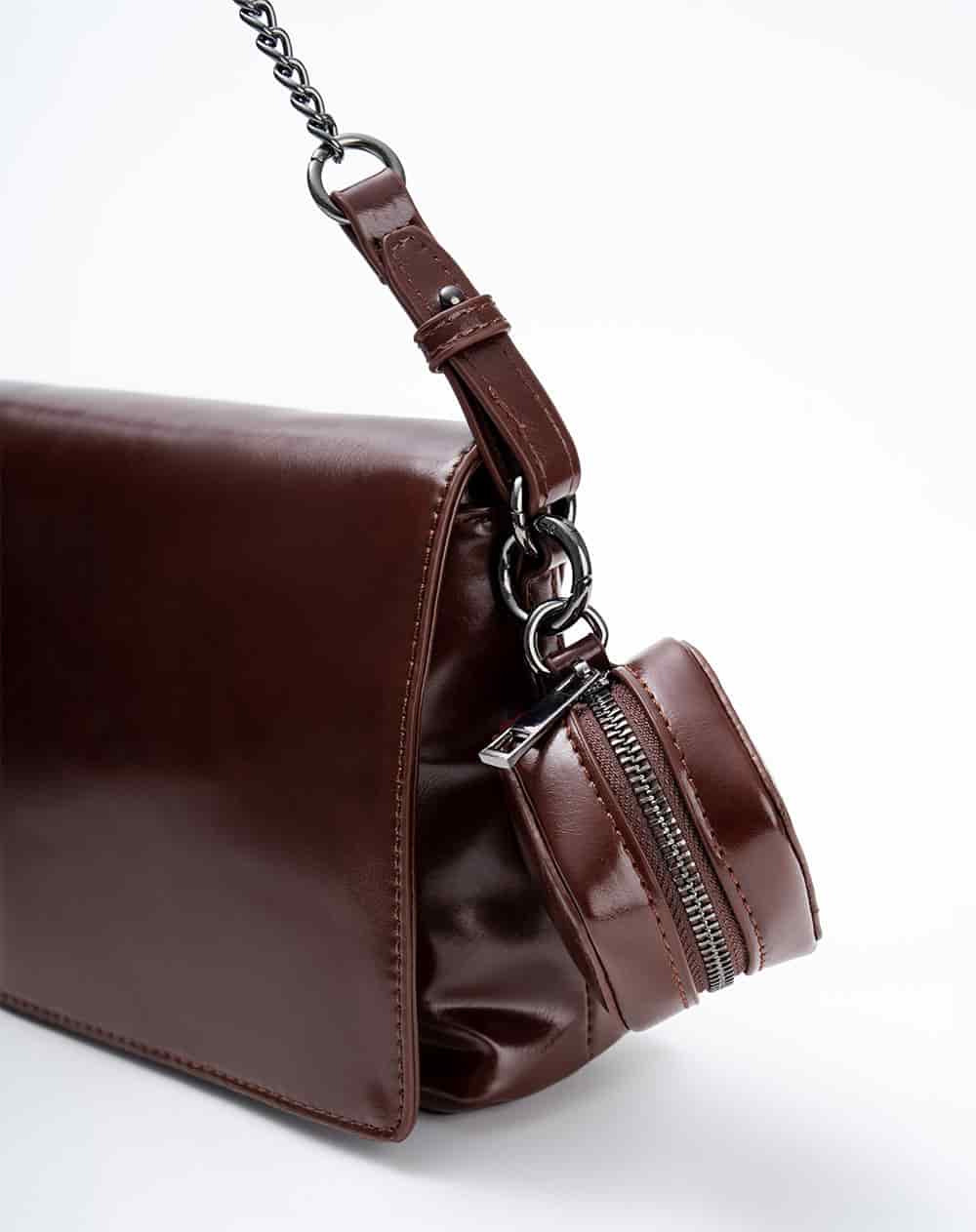 Bolso + monedero café mujer - miniatura 3