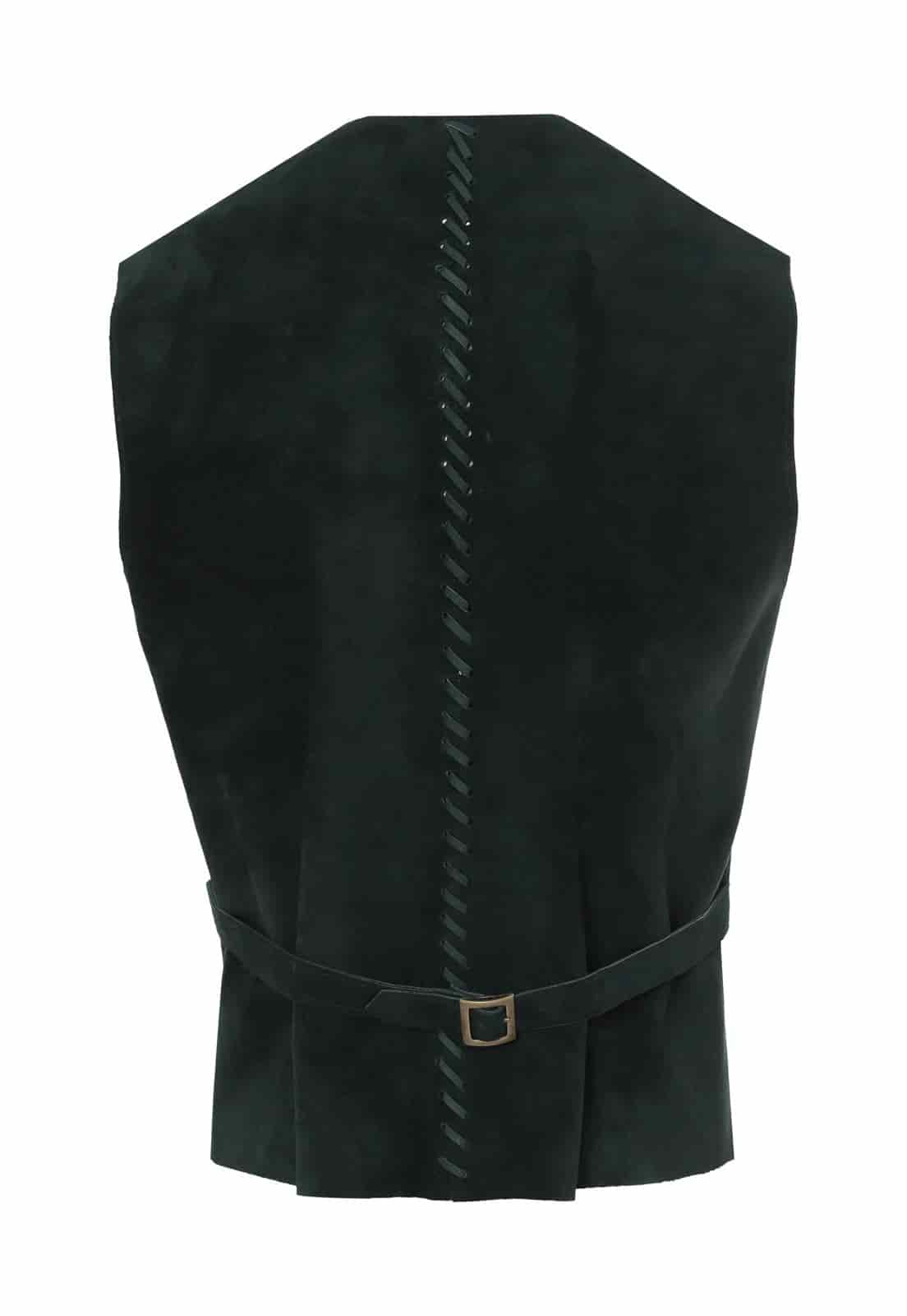 CHARLIE SUEDE TAILORED V-NECK VEST - miniatura 3