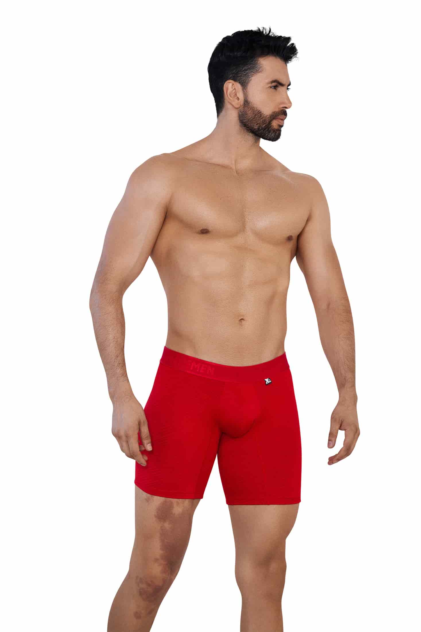 BOXER MICROFIBRA JACQUARD ESPIGA  ROJO - miniatura 1