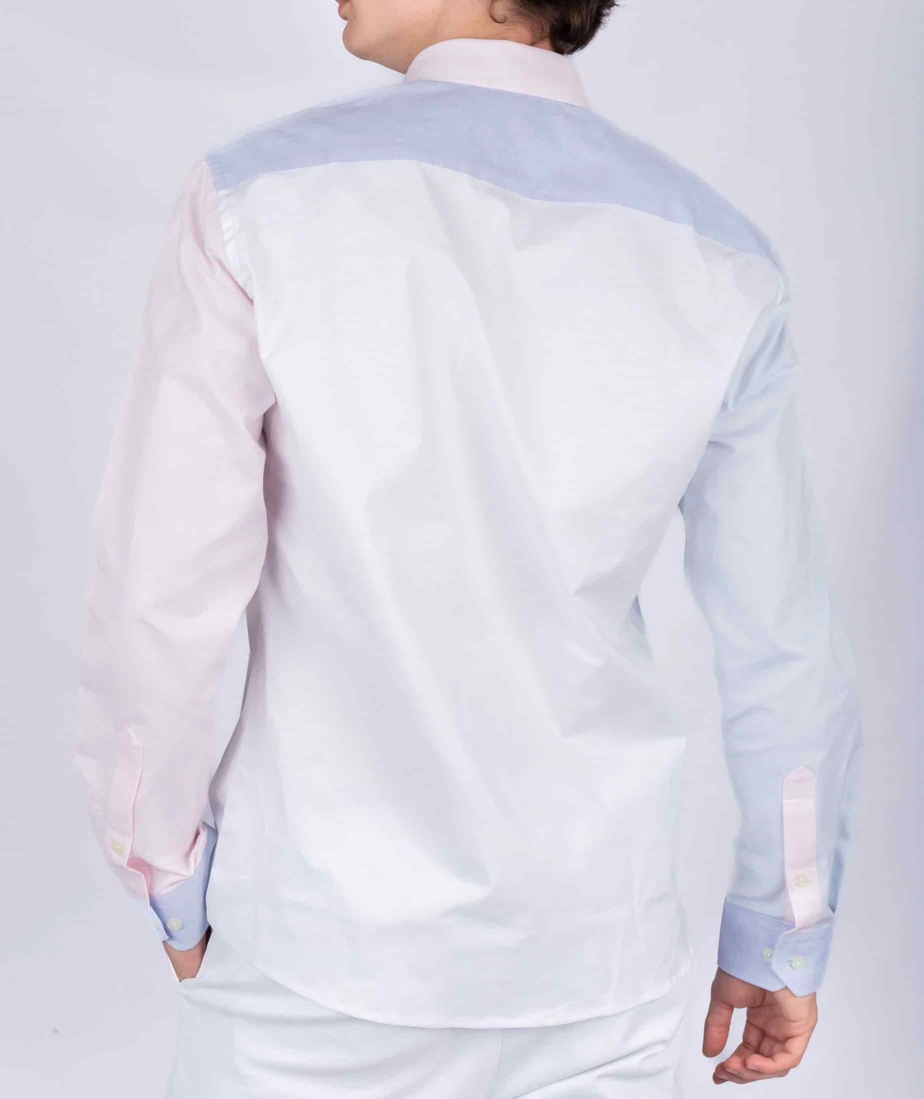 Camisa Oxford Blanca Multicolor - miniatura 3