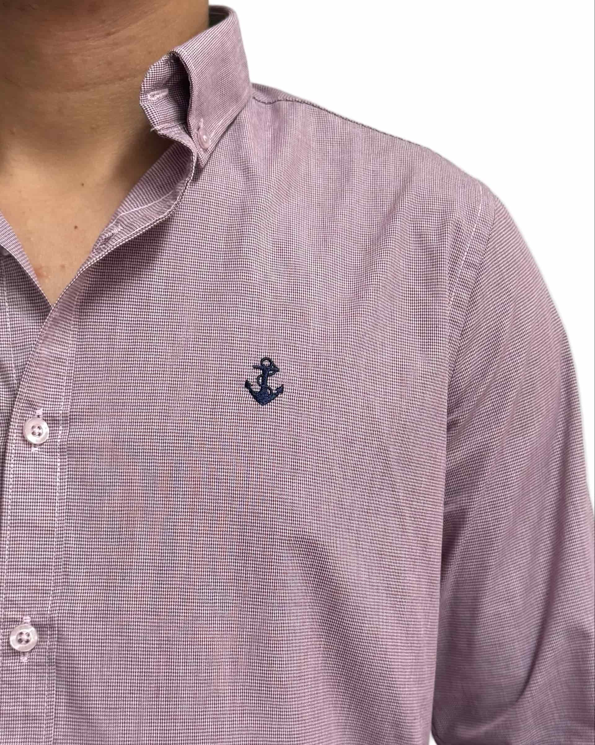 Camisa Punteado Vino - miniatura 6