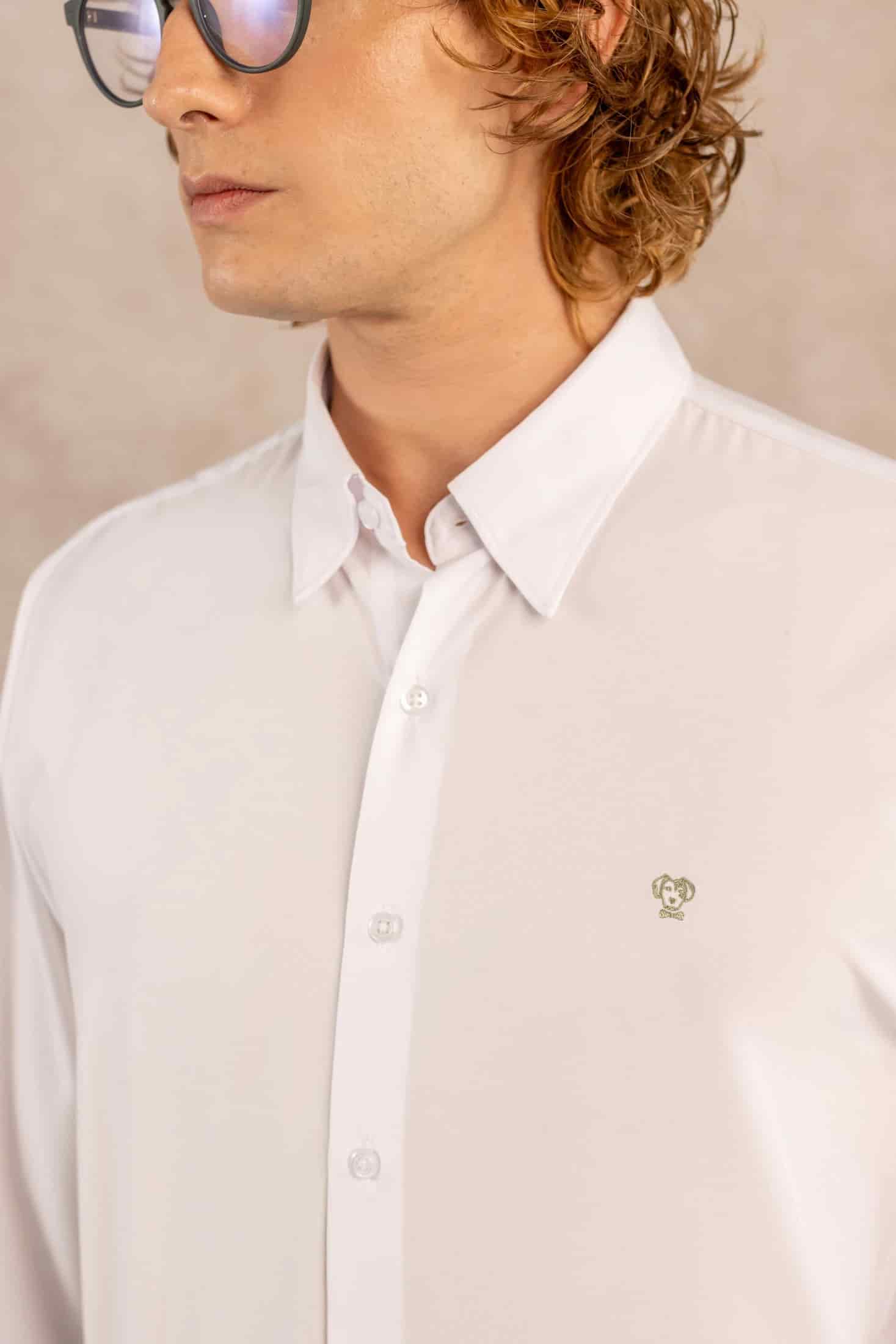 Camisa Performance Antiarrugas Blanco - miniatura 1