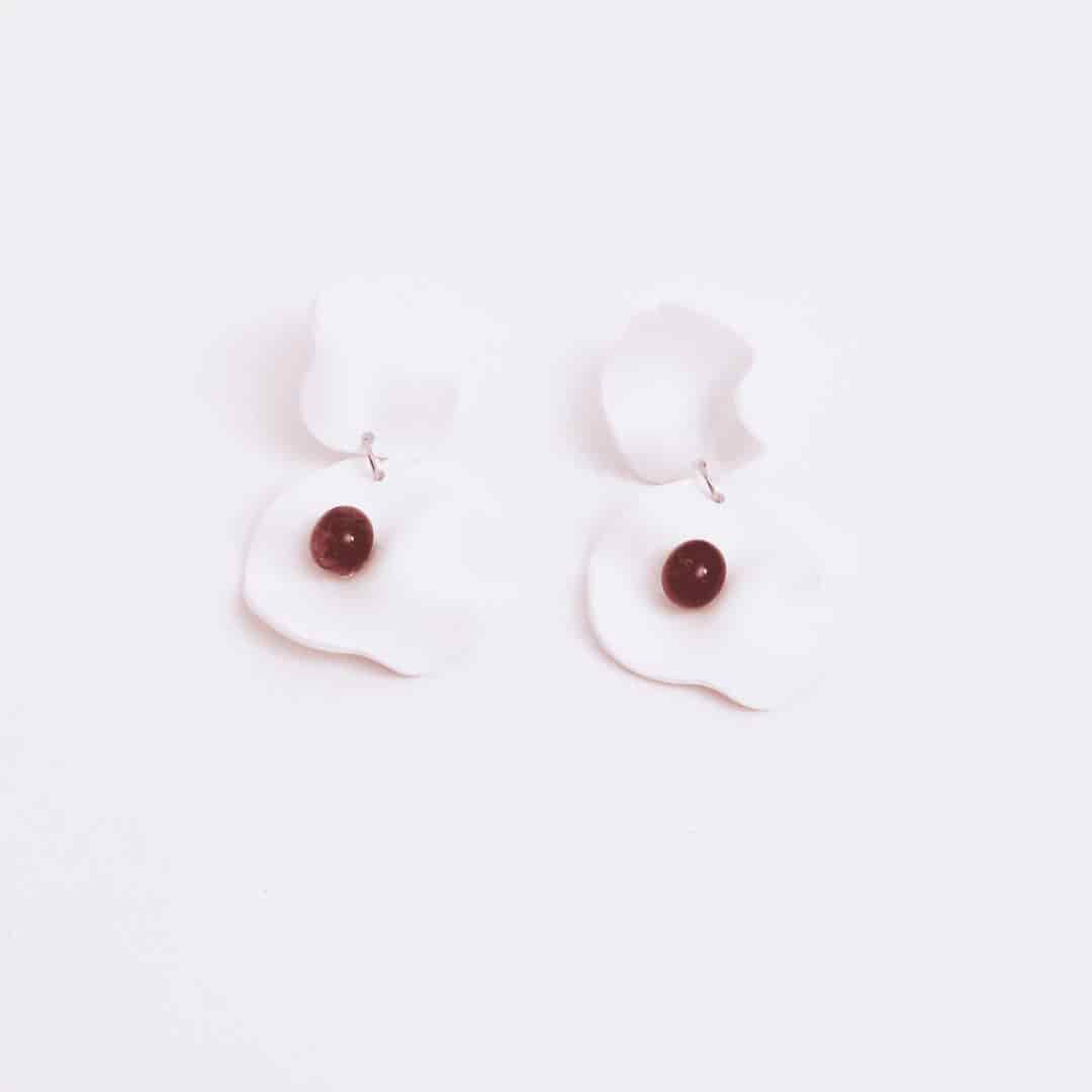 Aretes Lucié Petalo Doble - miniatura 4