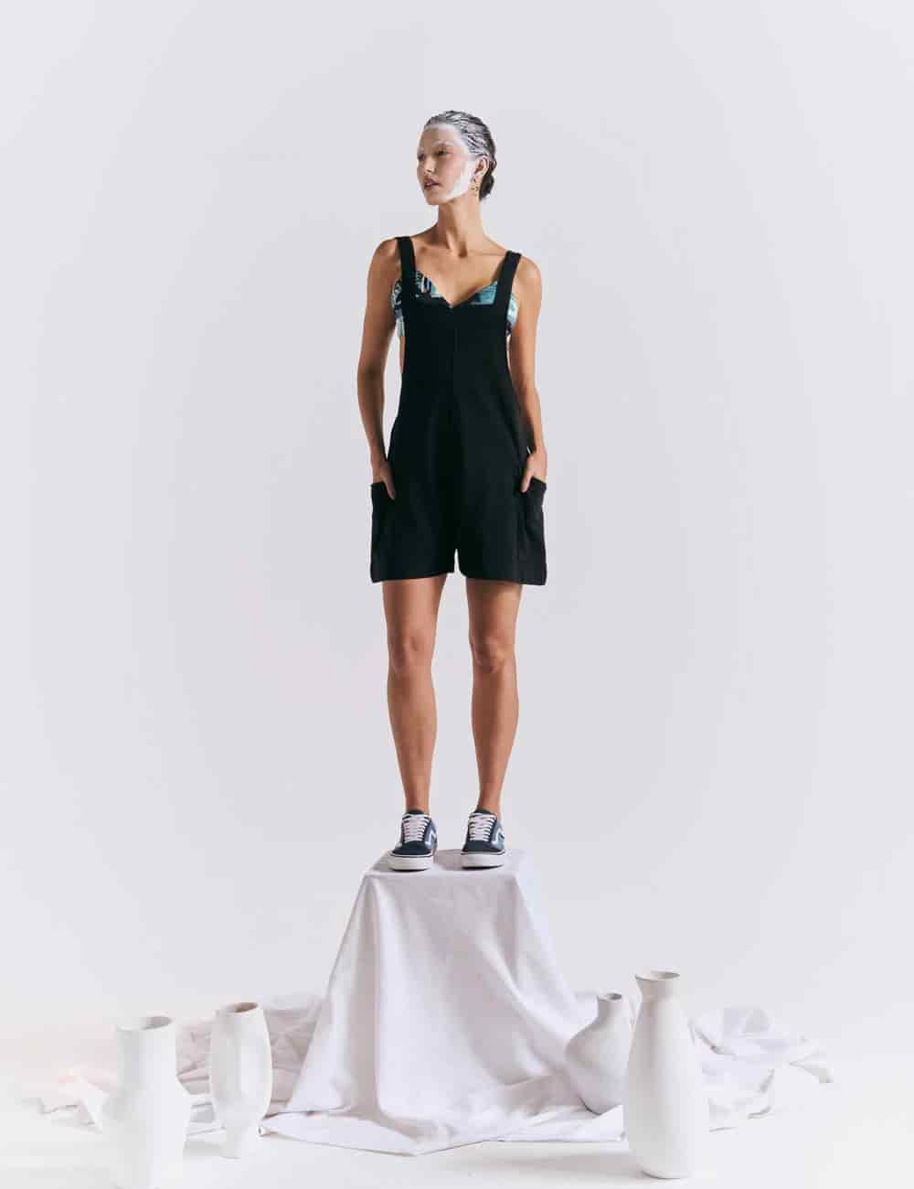 Romper Tirantas Noires negro Mujer - miniatura 9