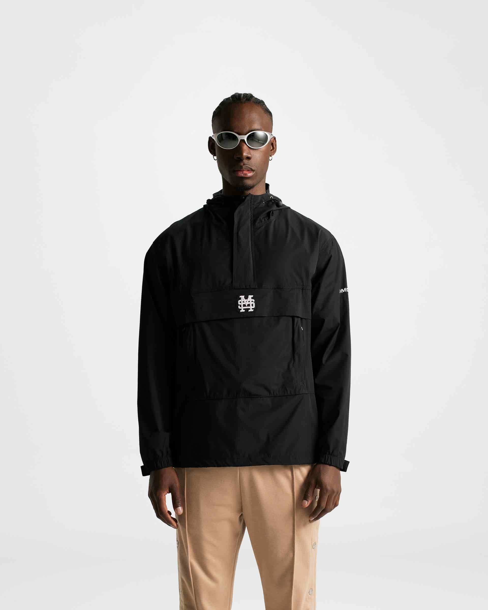 Monoic Windbreaker Jacket - Negro Oscuro - miniatura 2