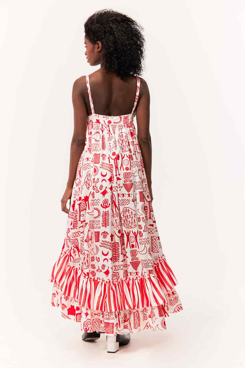 Vestido Merengue / Estampado Rupestre - miniatura 4