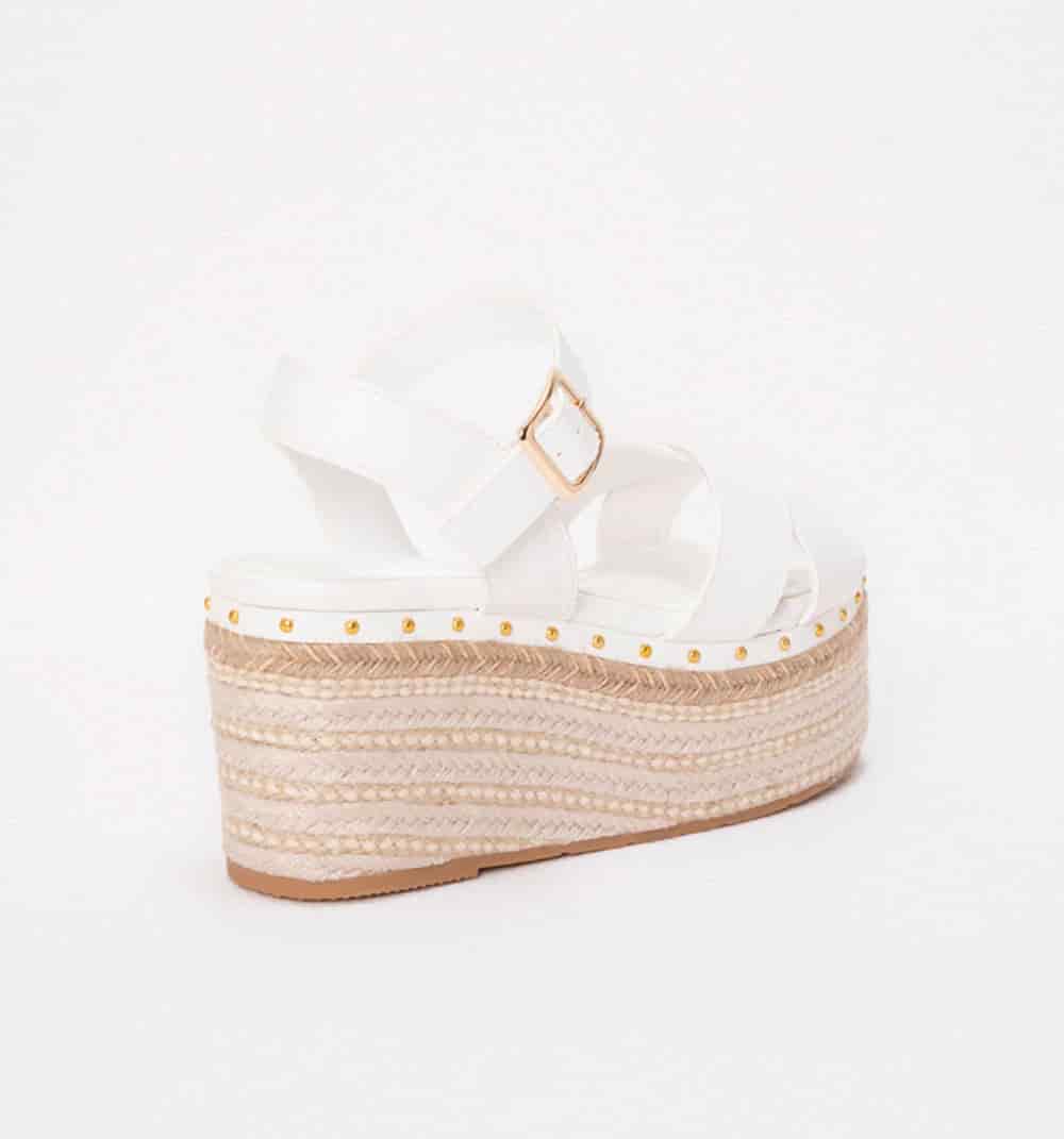 Sandalia planaforma con correas enlazada - miniatura 3