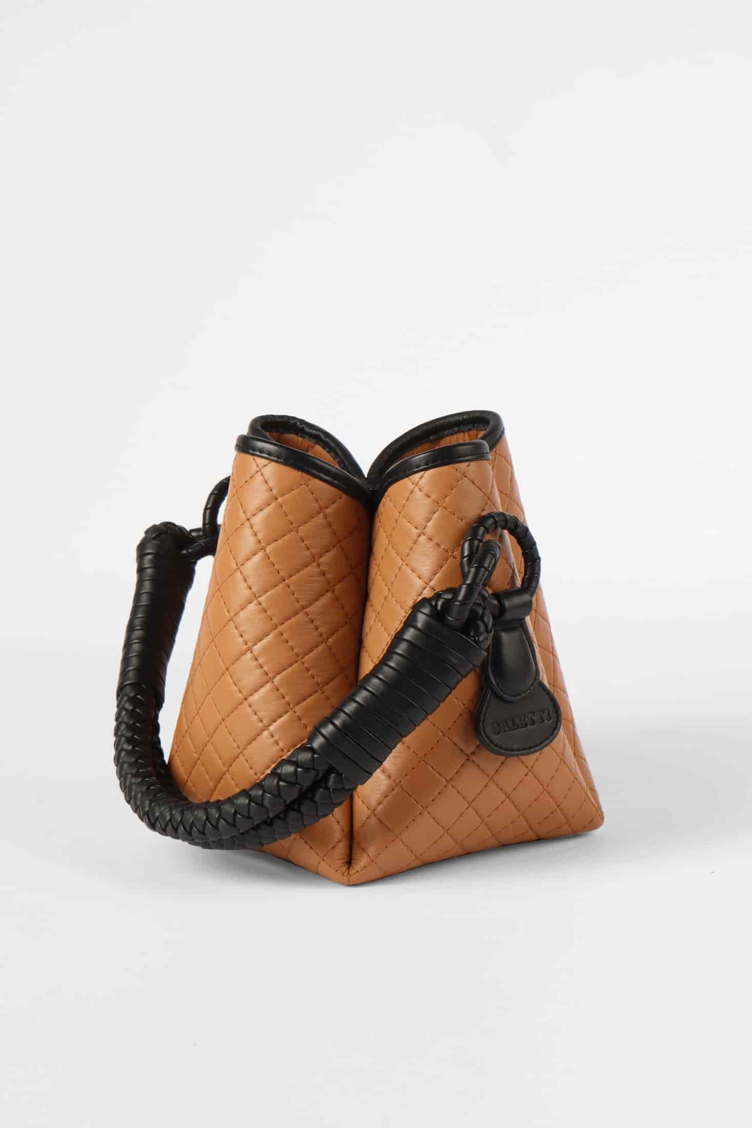 Tulip Mini Bucket Bag, Honey & Black - miniatura 5