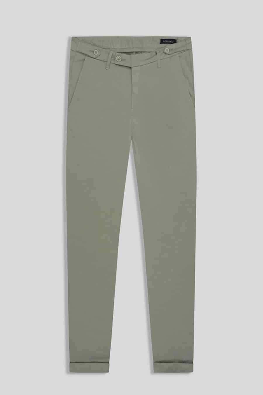 Men's cotton pants military green mauro - miniatura 1