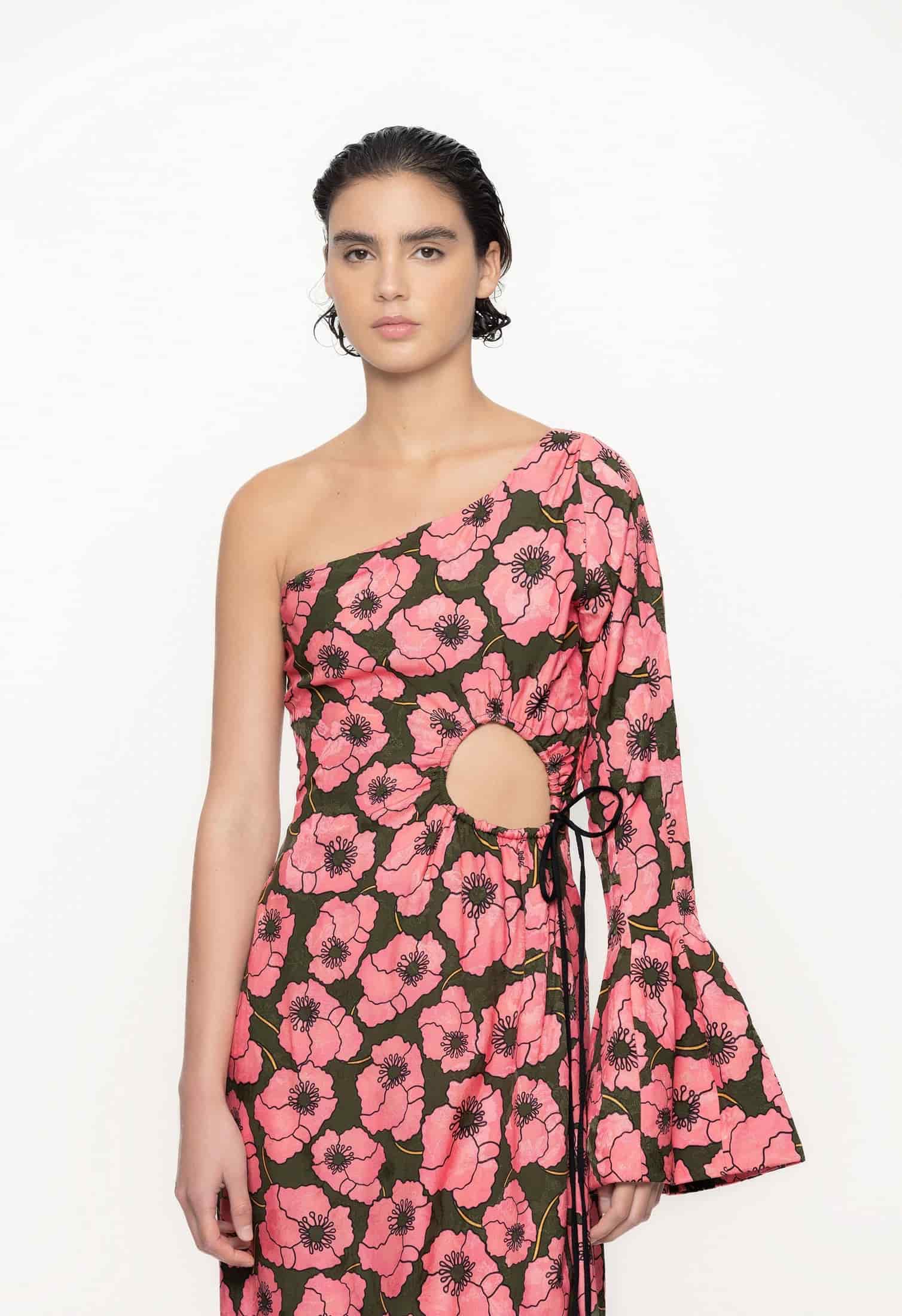 Cadillo Botanico Rosa Maxi Dress - miniatura 3
