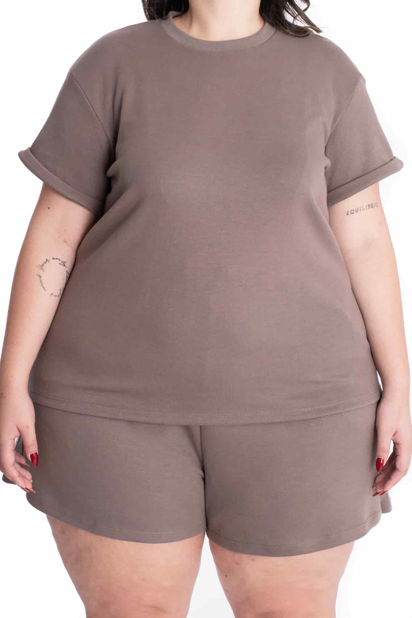 Camiseta Lorena Cocoa Tela Premium - miniatura 5