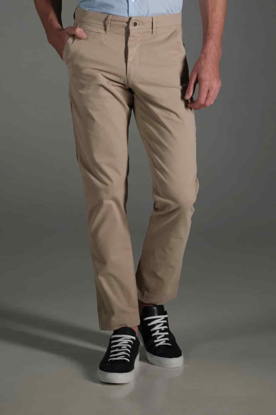 Pantalón Chino Slim Dril Beige - miniatura 1